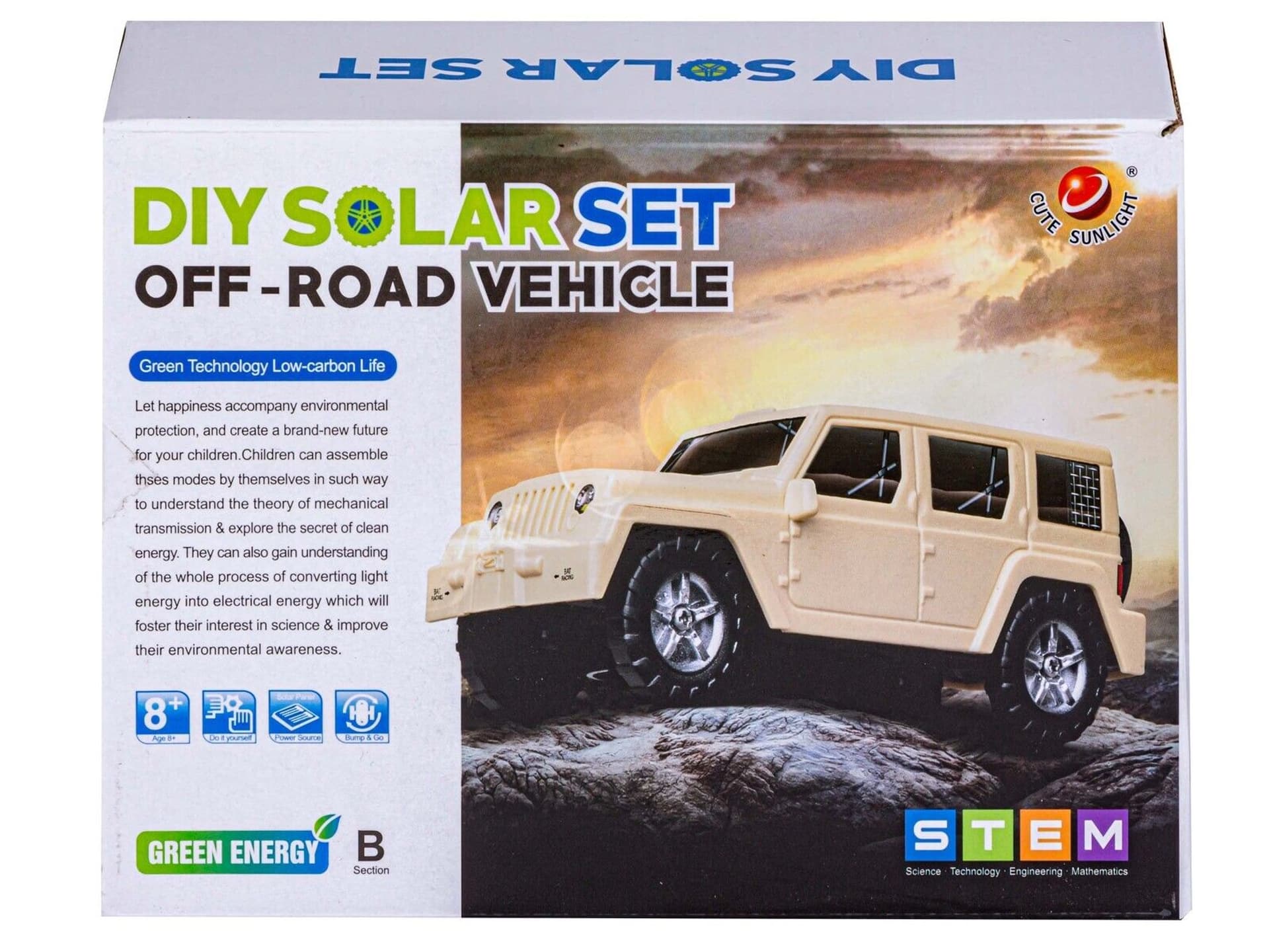 

Zabawka Solarna Samochód Auto Off Road - zestaw do samodzielnego złożenia