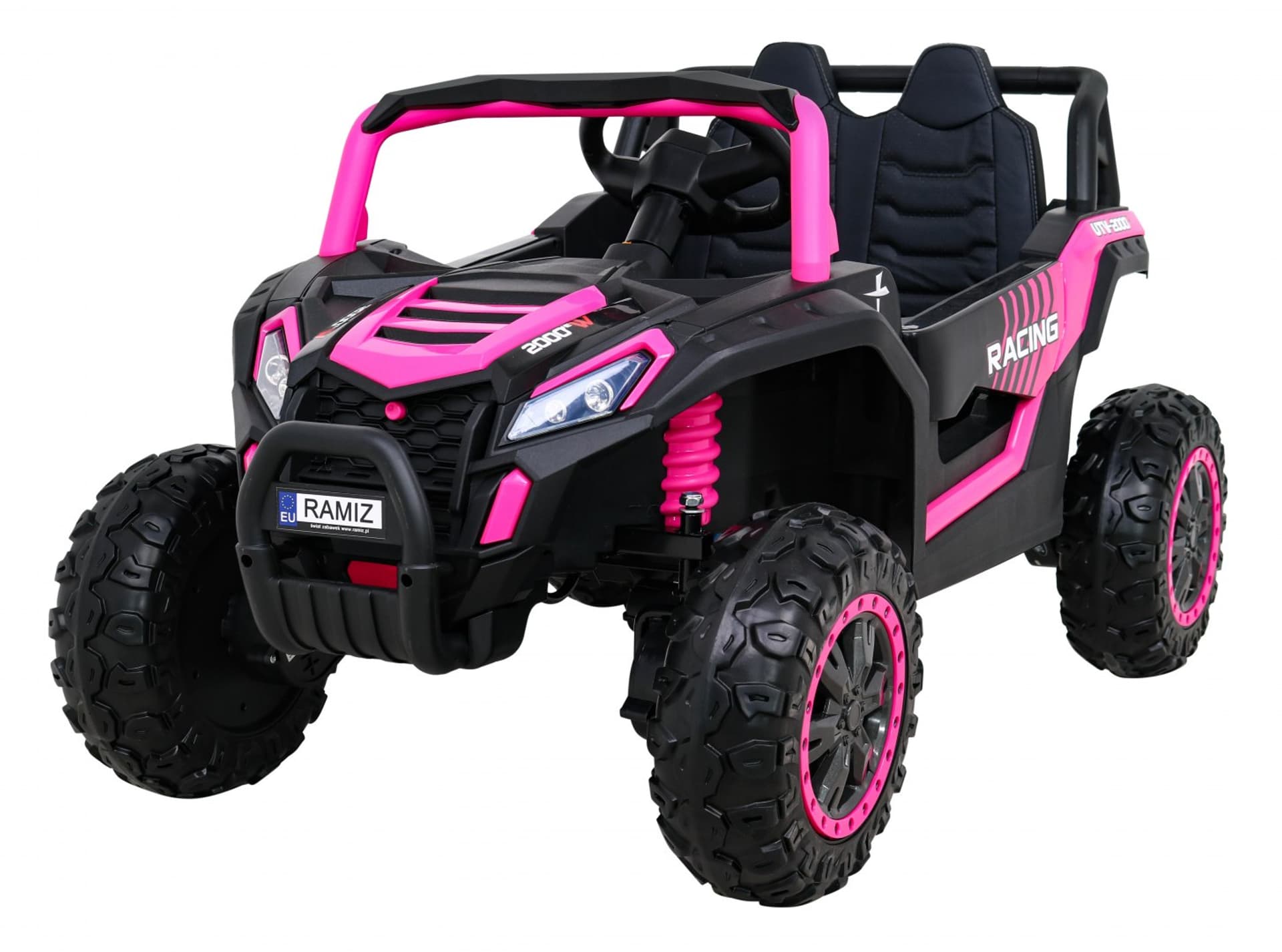 

Buggy UTV 2000M Racing Auto na akumulator Różowy + MP3 Dźwięki Światła + Pilot + Wolny Start