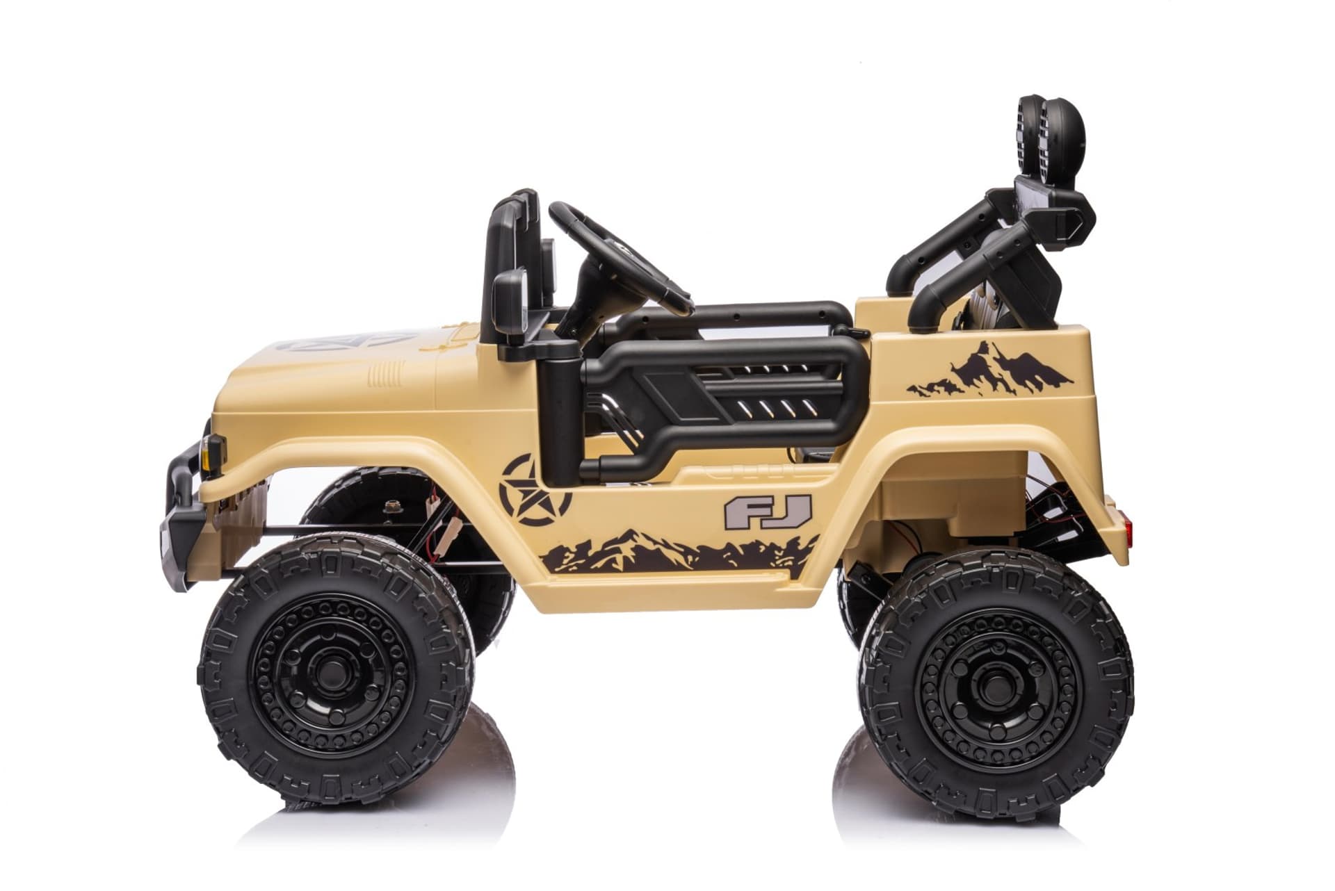 

Toyota FJ Cruiser dla dzieci Beżowy + Pilot + Napęd 4x4 + Audio LED + EVA + Wolny Start