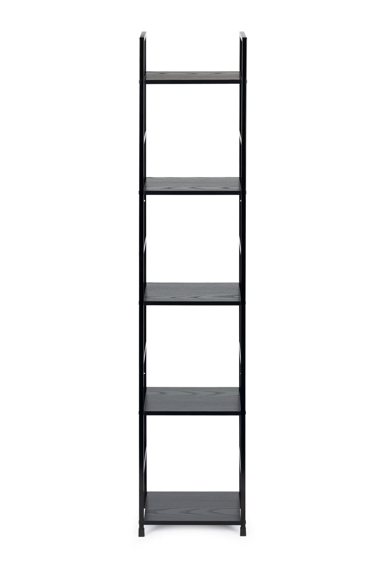 

Regał drewniany nowoczesny metalowa rama LOFT 5 półek