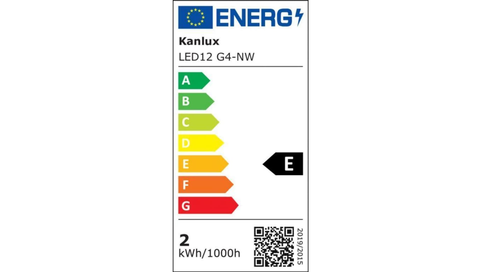 

Żarówka Źródło światła LED G4 LED12 G4-NW 720lm 4000K barwa neutralna 18503