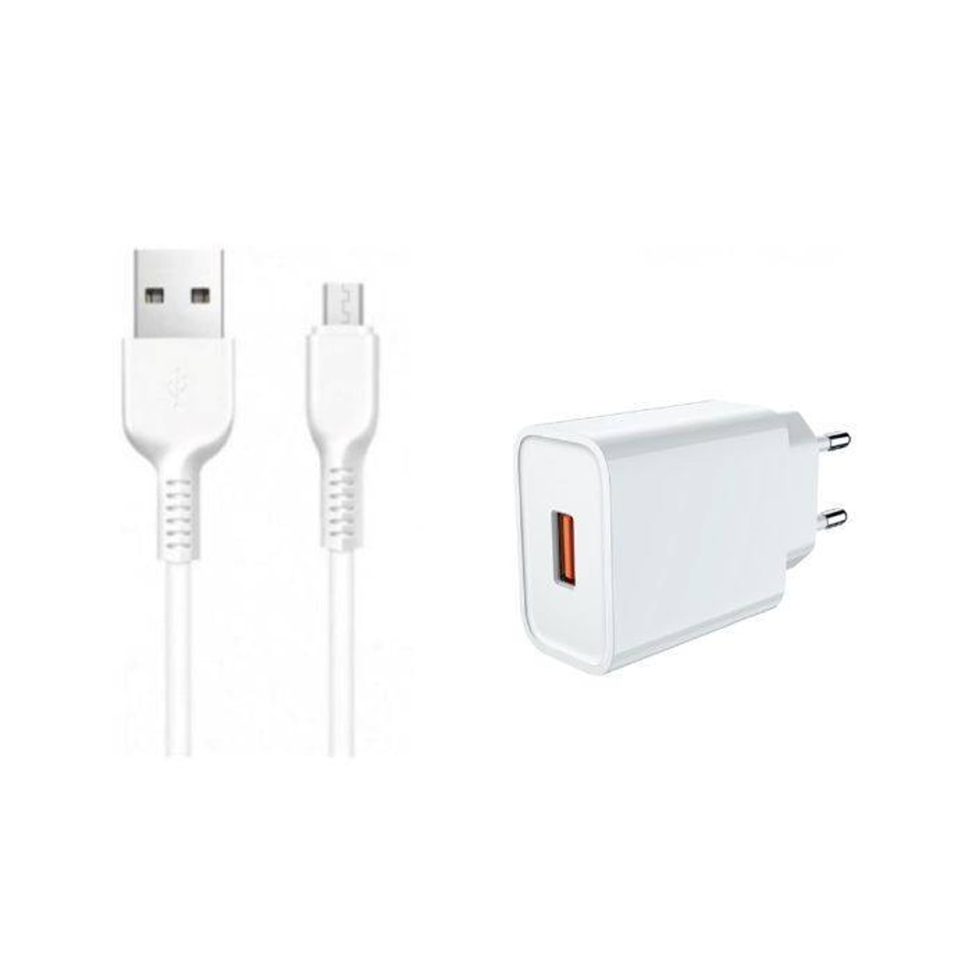 

Ładowarka Sieciowa 22,5W USB 3.0 + Kabel USB - Micro USB Jellico C7 białe