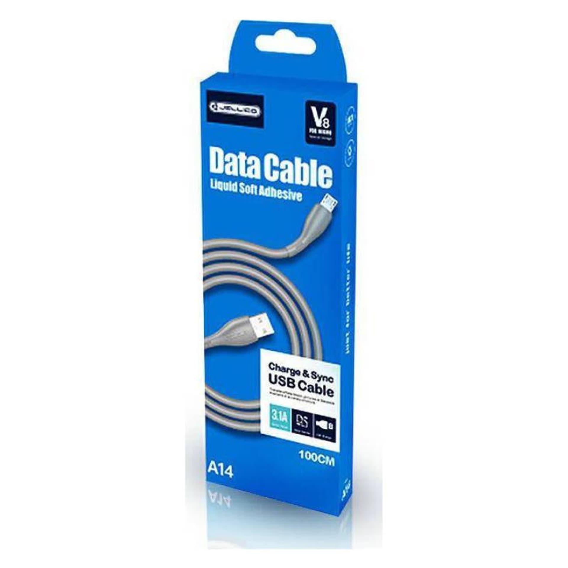 

Kabel 3.1A 1m USB - Micro USB Jellico A14 szary