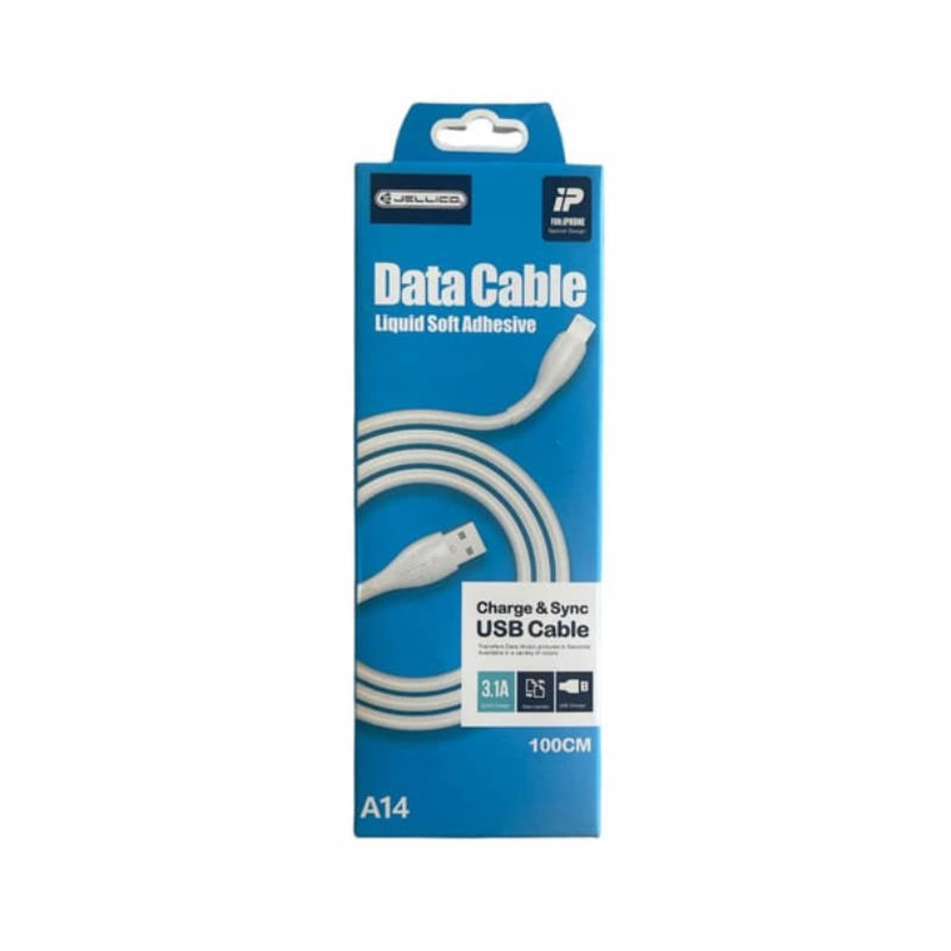 

Kabel 3.1A 1m USB - USB-C Jellico A14 biały
