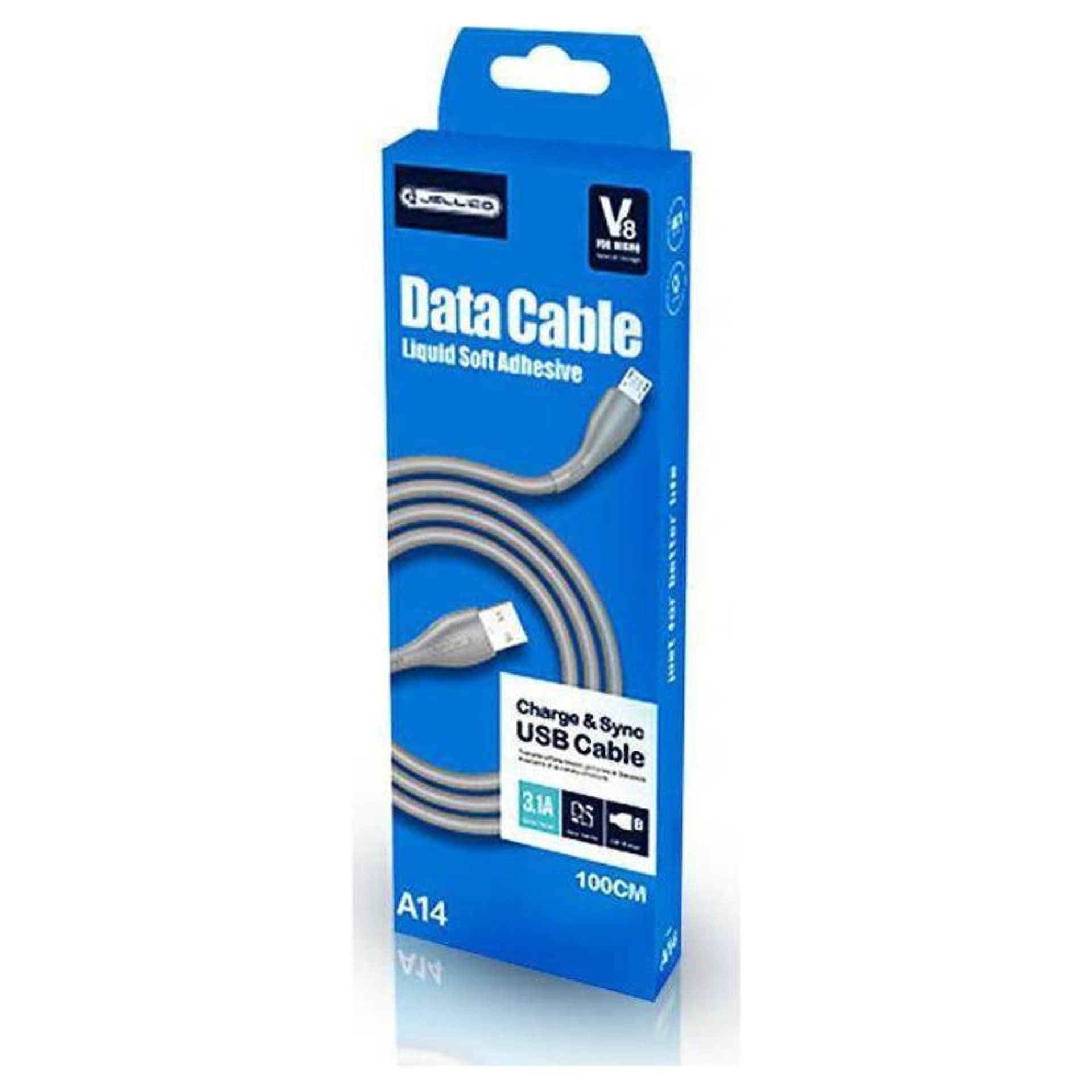 

Kabel 3.1A 1m USB - USB-C Jellico A14 szary