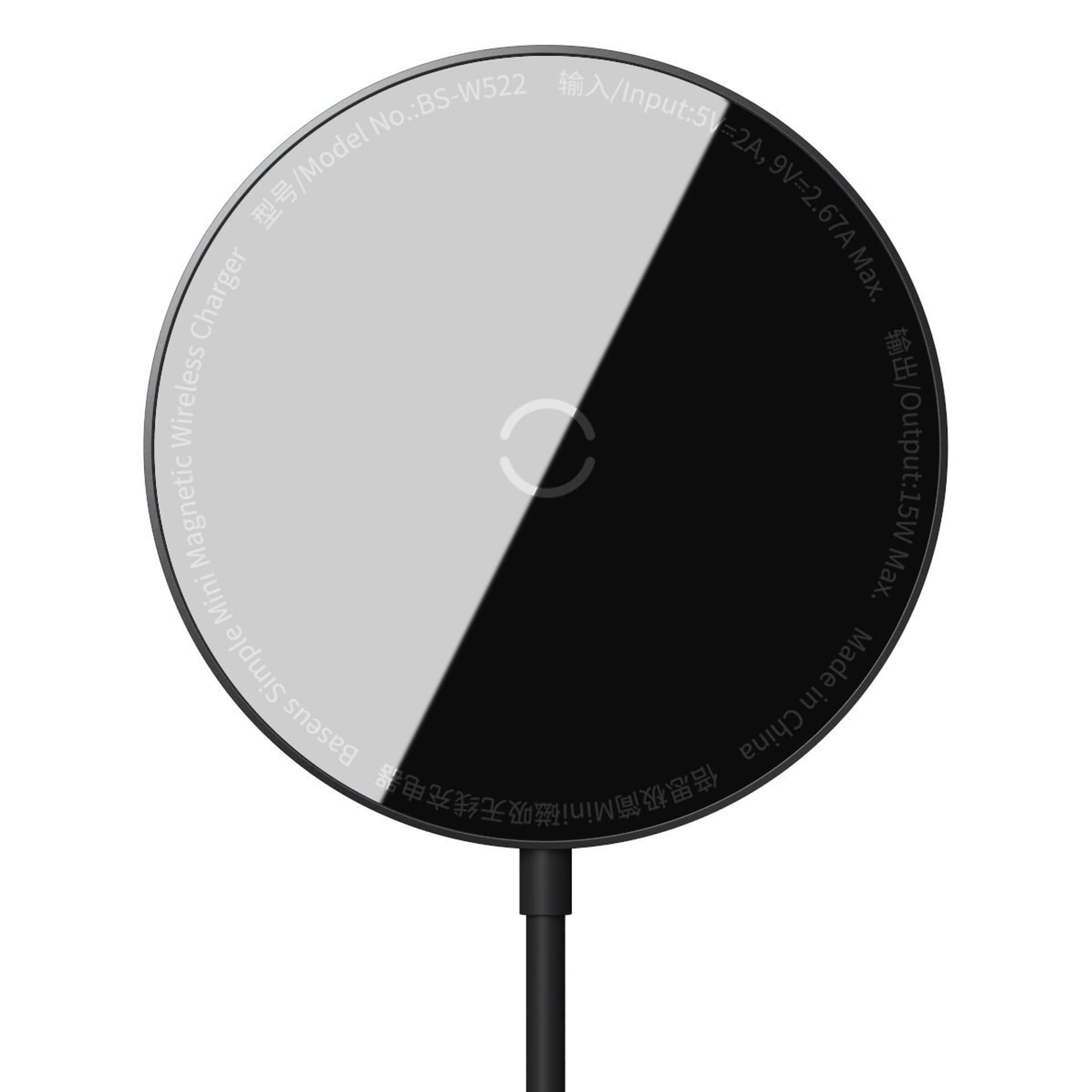 

Ładowarka indukcyjna z magnesem Baseus Simple Mini, MagSafe, 15W (czarna)