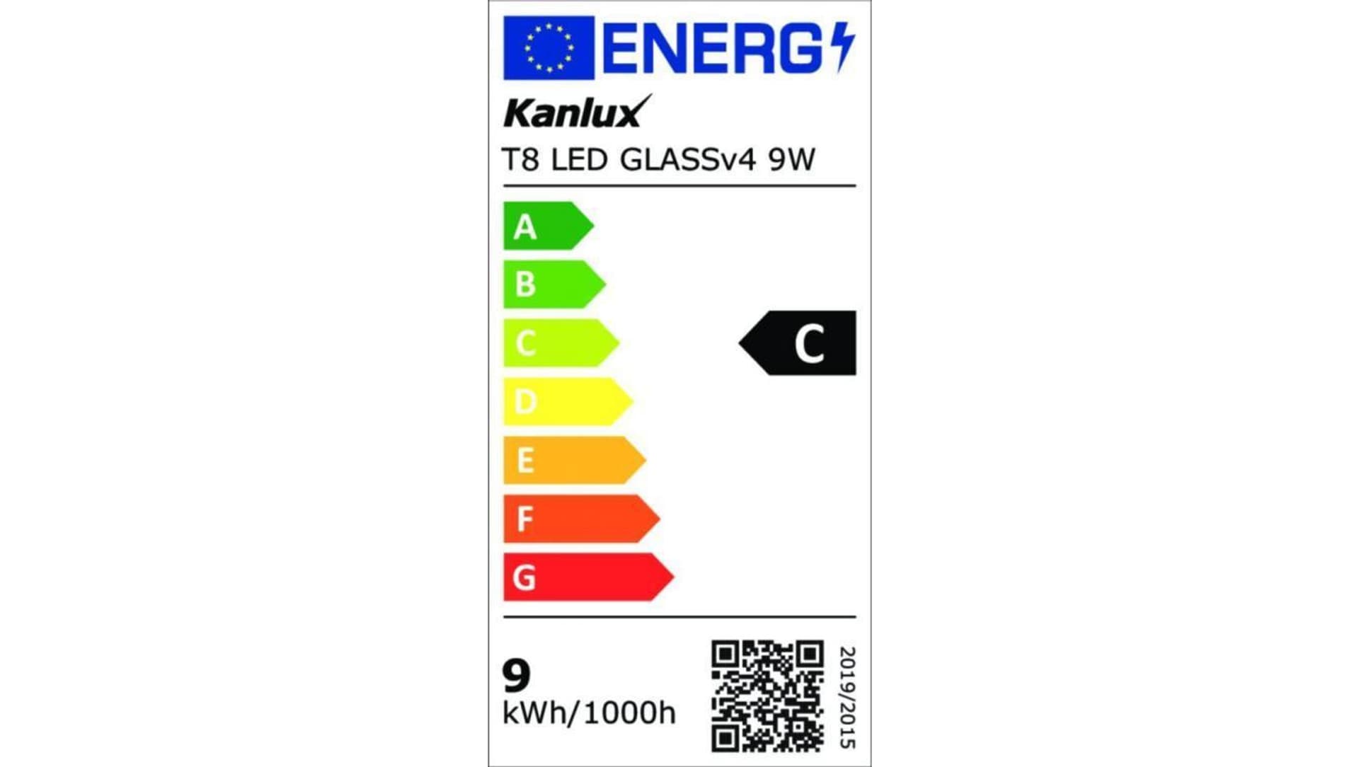 

Świetlówka T8 LED Źródło światła LED G13 602mm T8 LED GLASSv4 9W-CW 1440lm 6500K barwa zimna 3 lata Gwar. 33211