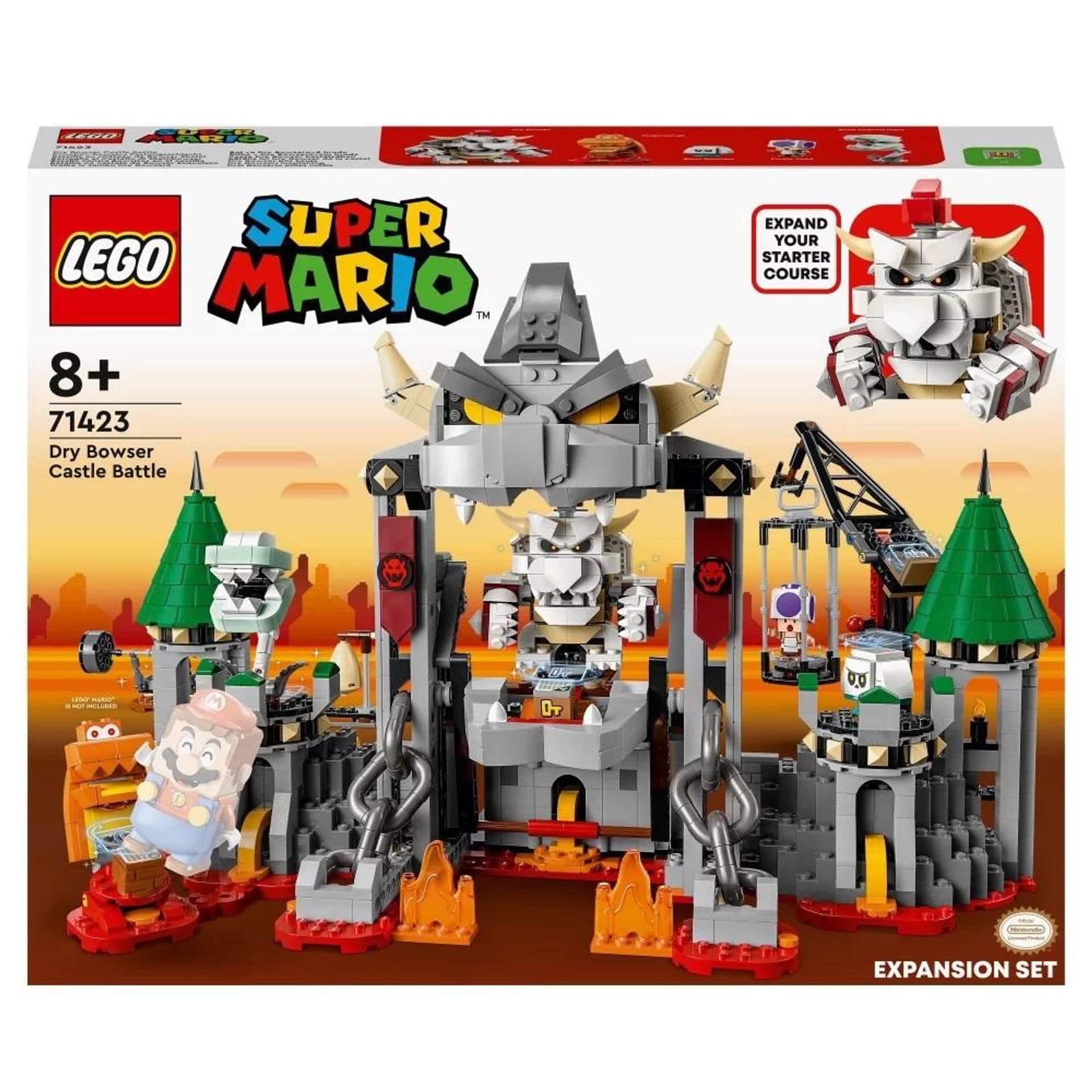 

Lego SUPER MARIO 71423 Walka w zamku Dry Bowser...