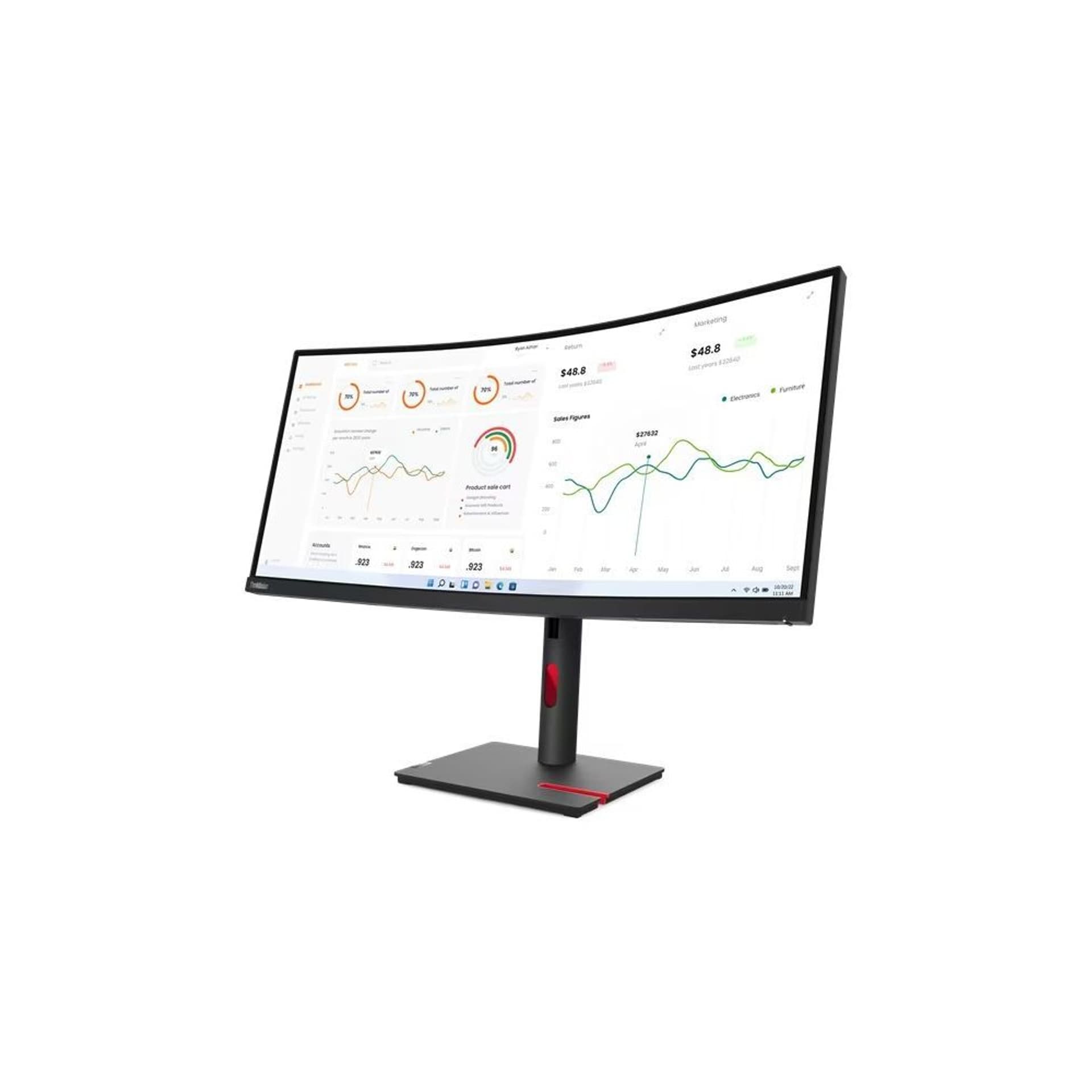 

Monitor LENOVO 34" 3440 x 1440 63D4GAT1EU Czarny