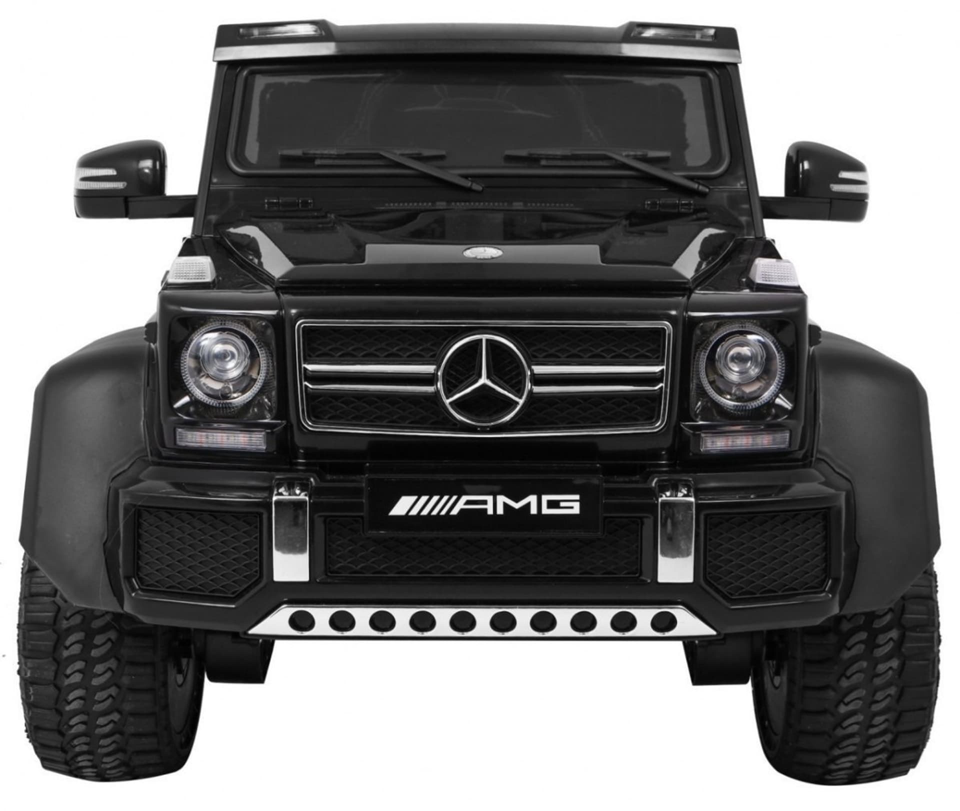 

Auto Mercedes G63 6x6 MP4 dla dzieci Czarny + 2 Pedały gazu + Regulacja siedzenia + MP4 + LED + Bagażnik + Kufer dla rodzica