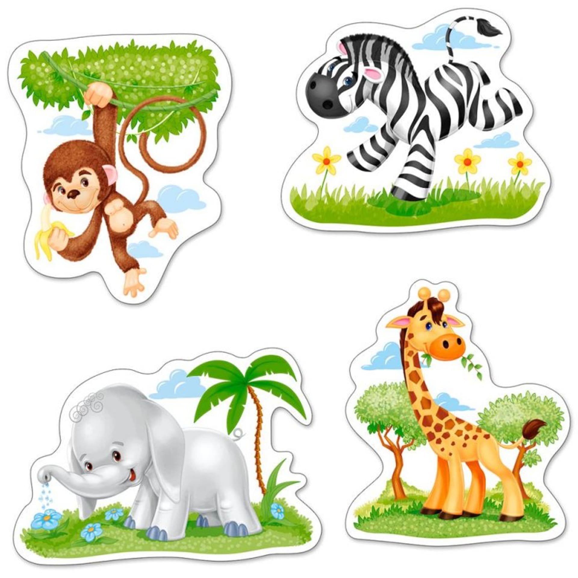 

Puzzle 4w1 african animals