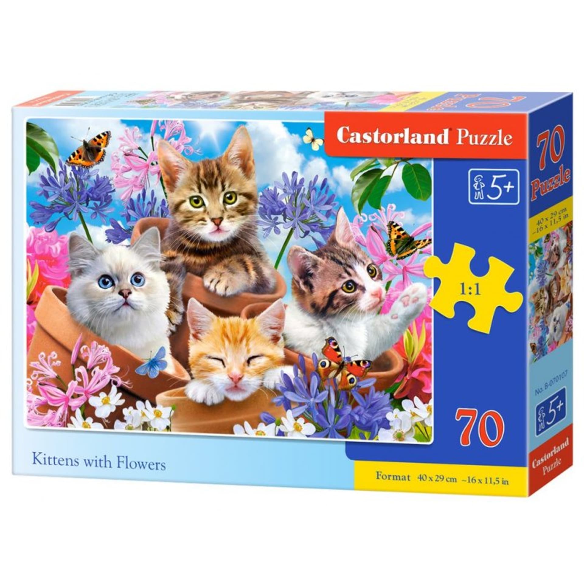 

Puzzle 70 kittens with flowers