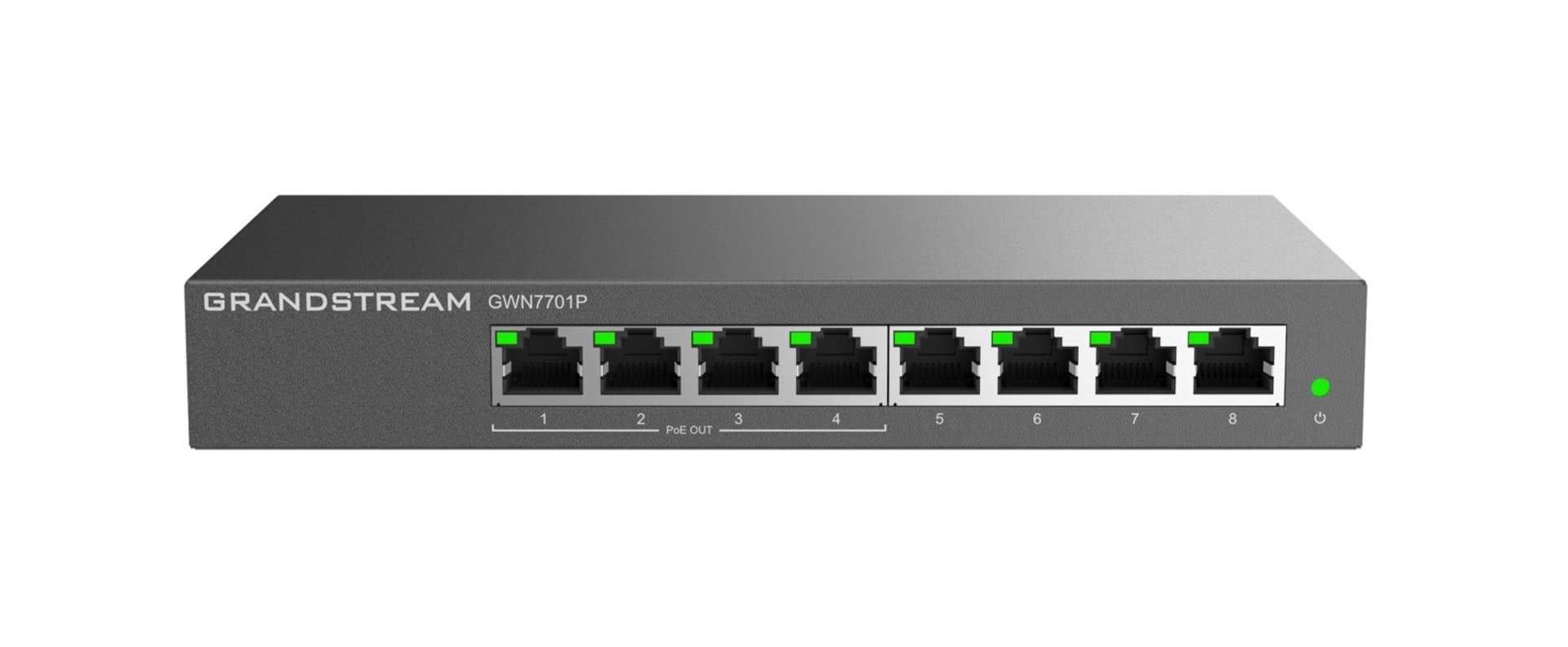 

Switch Grandstream PoE GWN7701P (4x PoE do 1000Mbps; 4x do 1000Mbps)