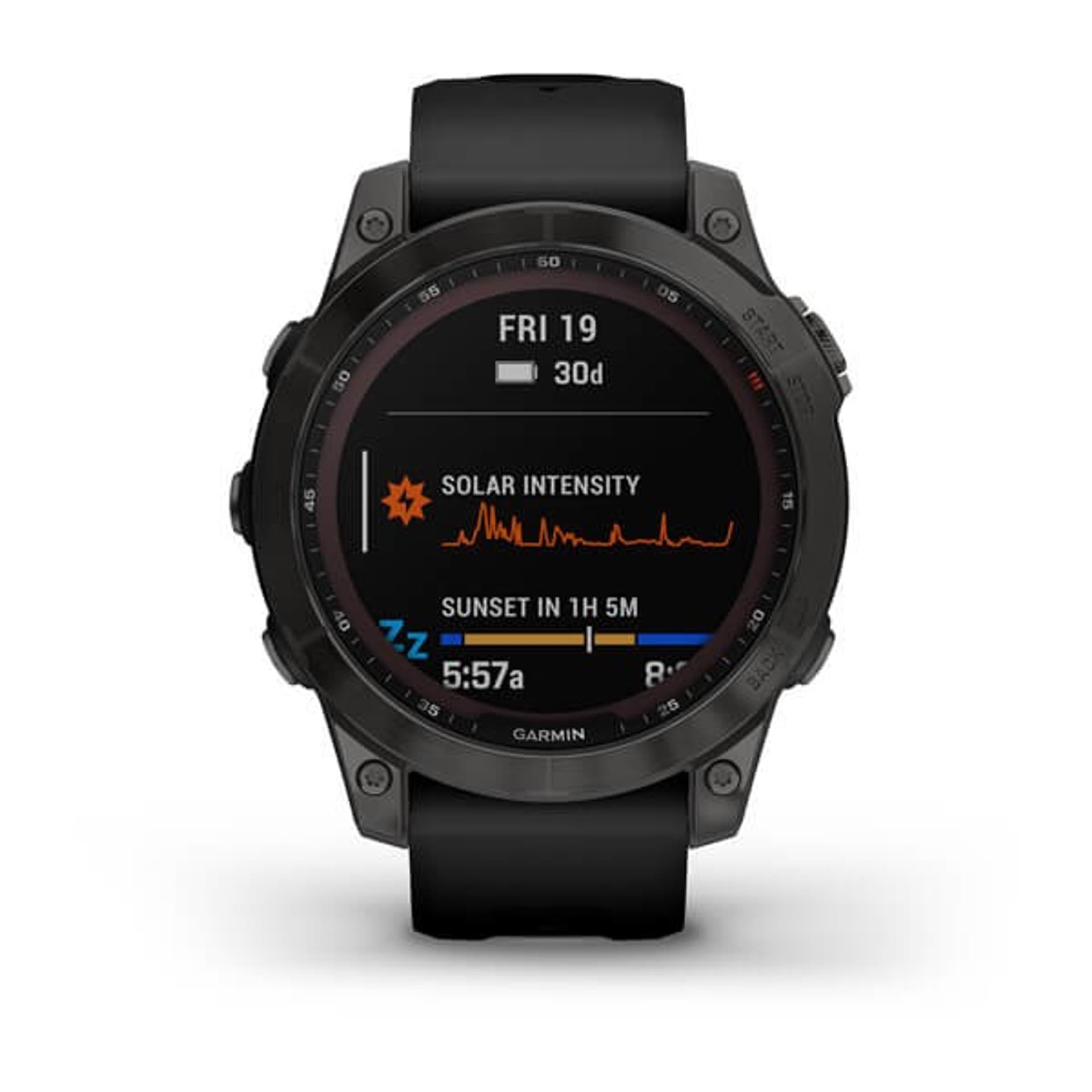 

Zegarek sportowy Garmin Fenix 7 Sapphire Carbon Gry DLC Ti Black Bnd