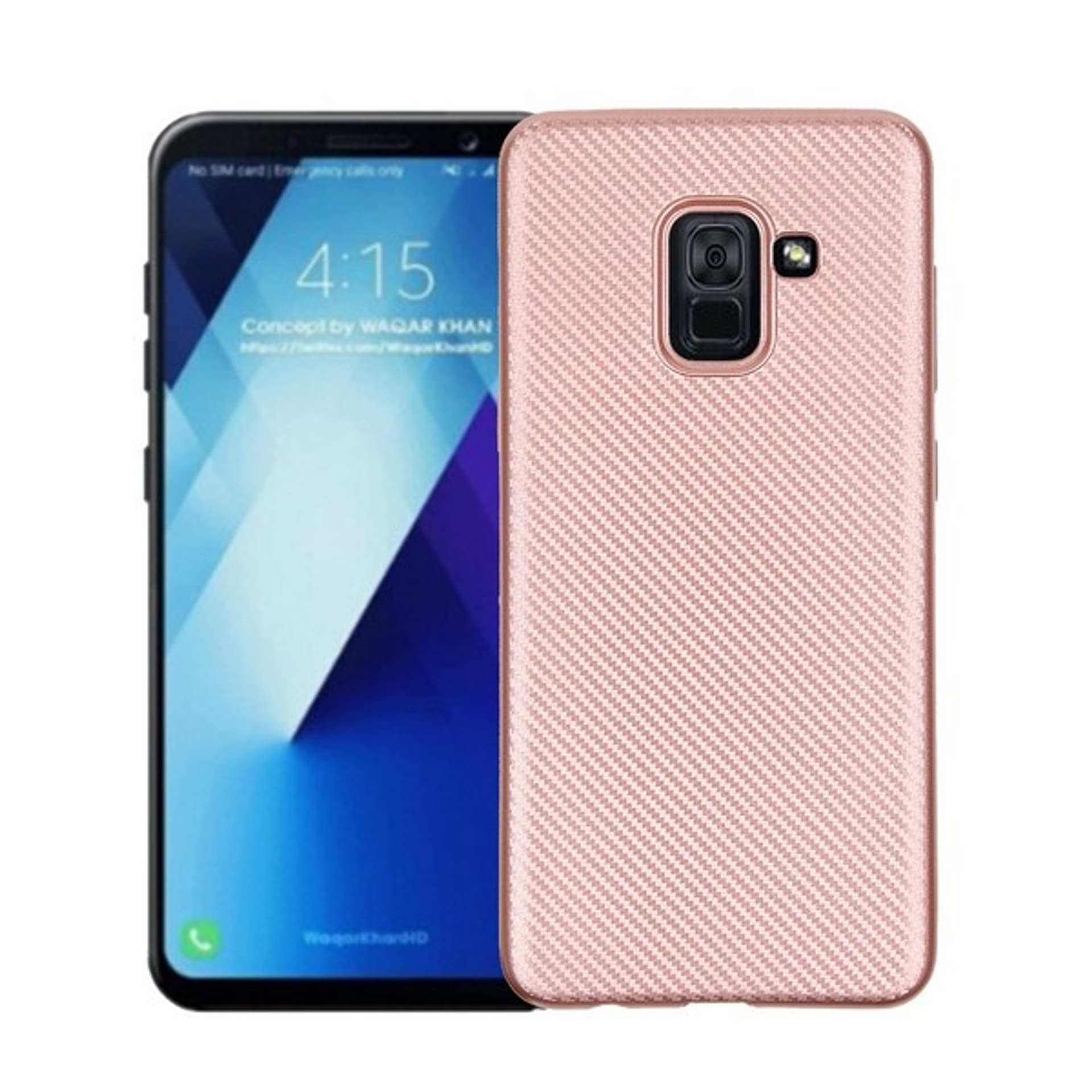 

Etui Carbon Fiber Samsung S7 G930 różowo złoty/gold rose