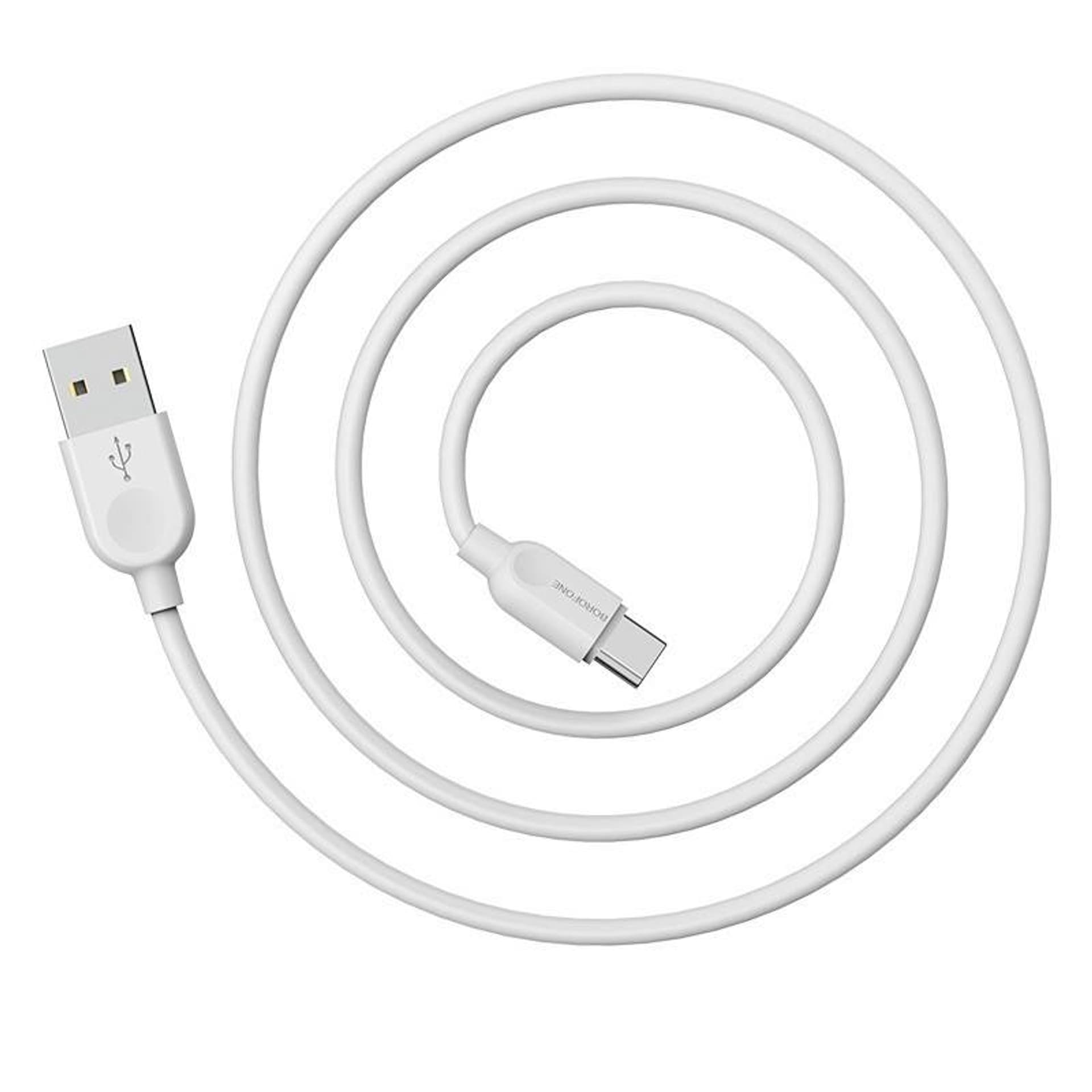 

Kabel 2.4A 1m USB - USB-C Borofone BX14 biały