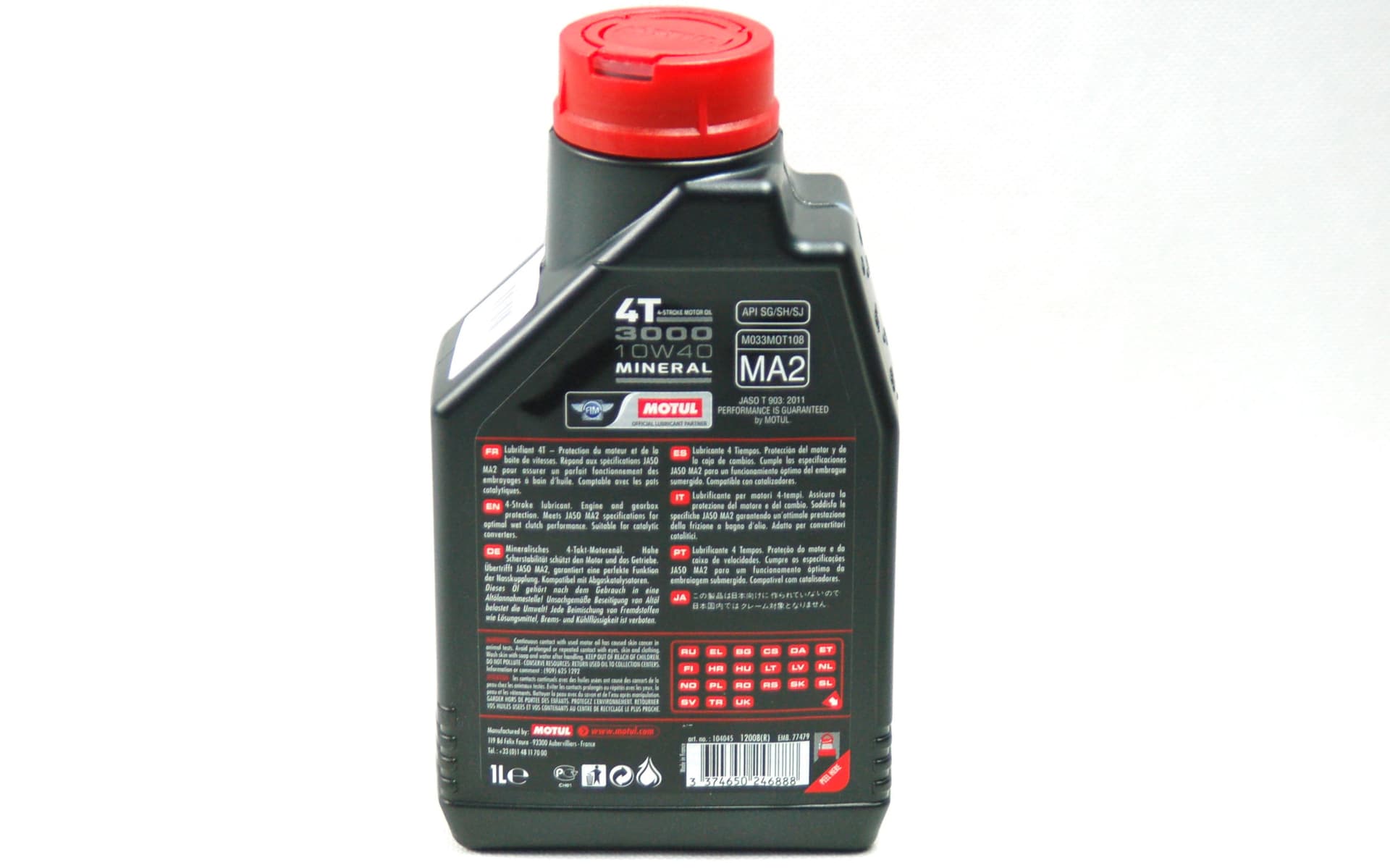 

Olej silnikowy MOTUL 3000 4T 10W40 mineralny (1 litr)