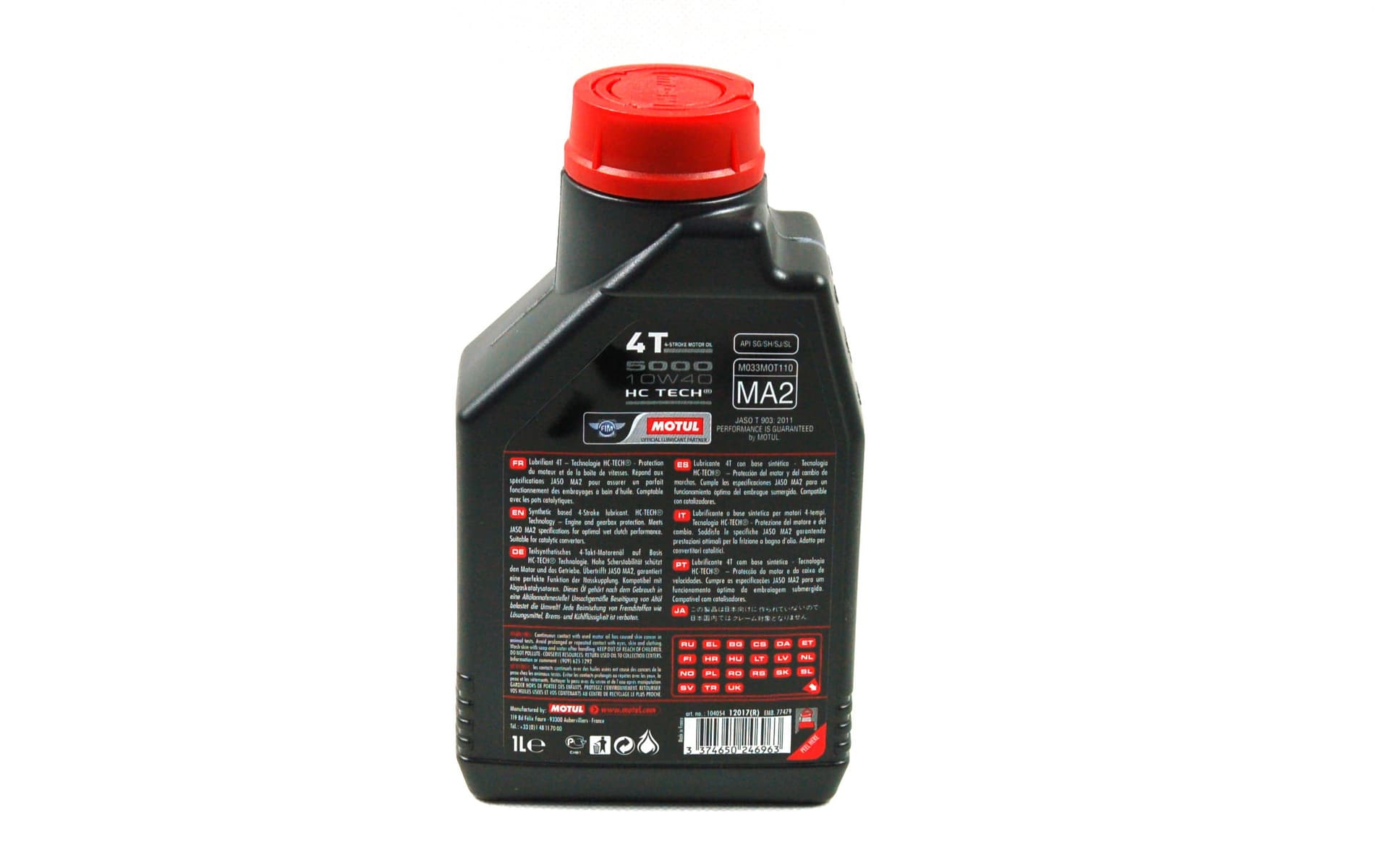 

Olej silnikowy MOTUL 5000 4T 10W40 półsyntetyczny (1 litr)