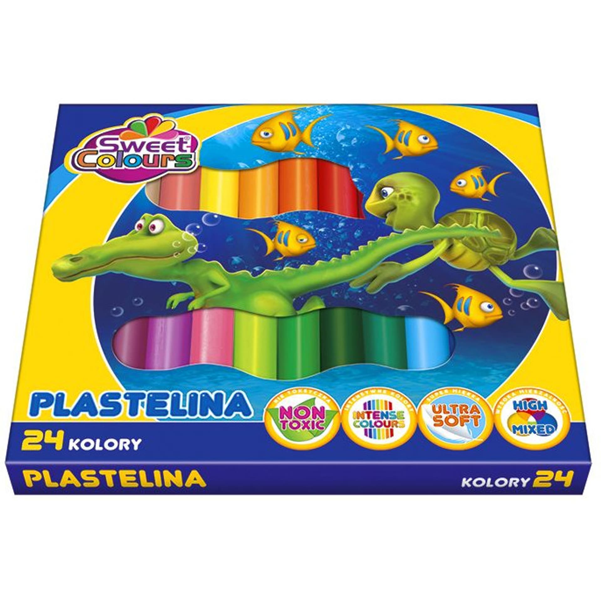 

Plastelina 24 kolory Sweet Colours KOMA-PLAST