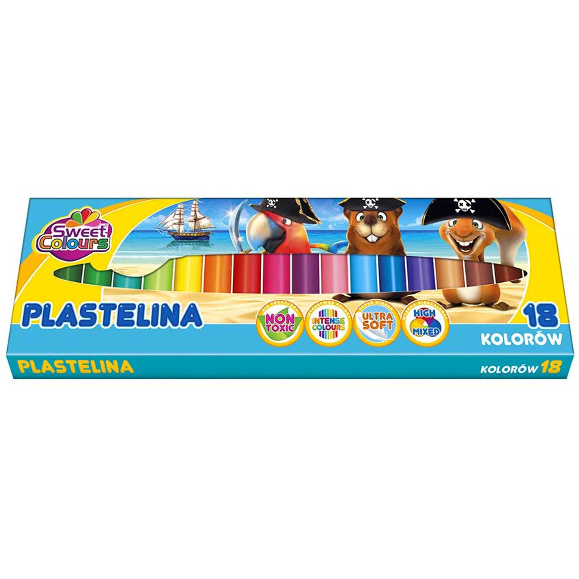 

Plastelina 18 kolorów Sweet Colours KOMA-PLAST