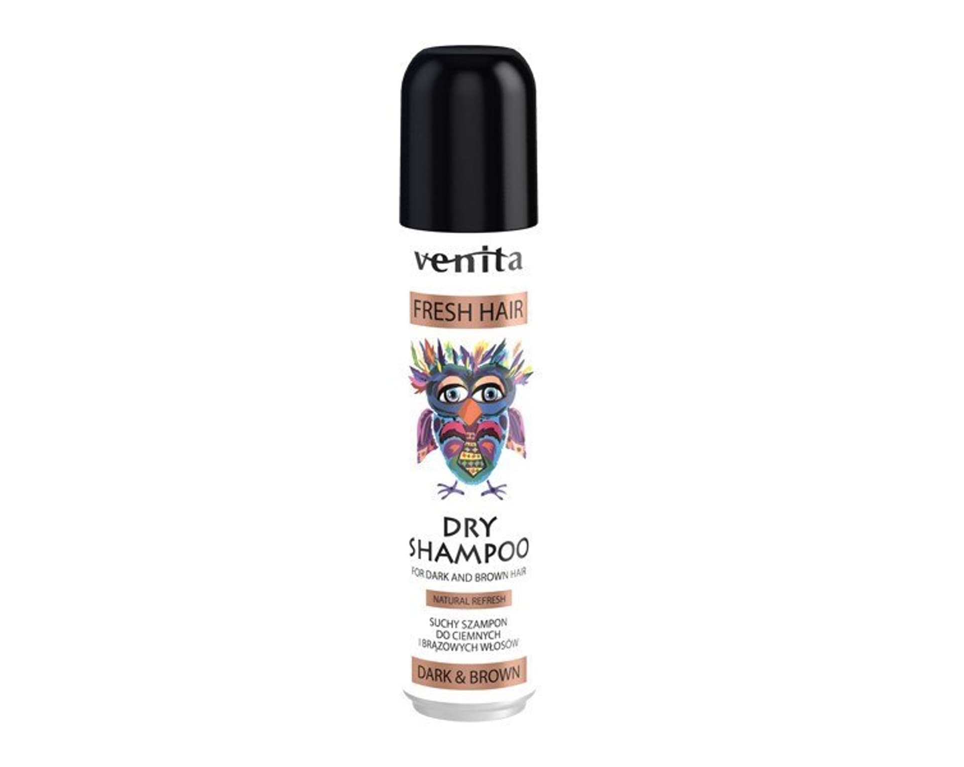 

VENITA Fresh Hair Suchy Szampon do ciemnych i brązowych włosów - Dark&Brown 75ml