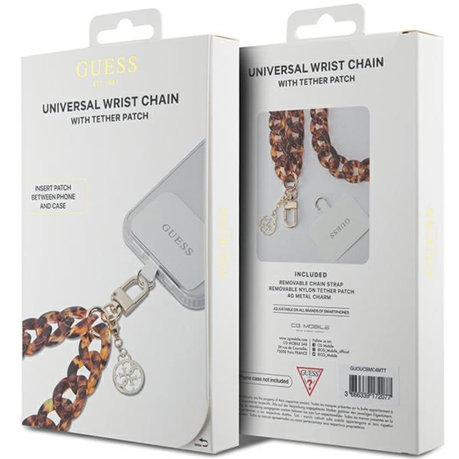 

Guess GUOUCBMC4MT Universal Big Hand Strap Acetate Acrylic 4G Charm