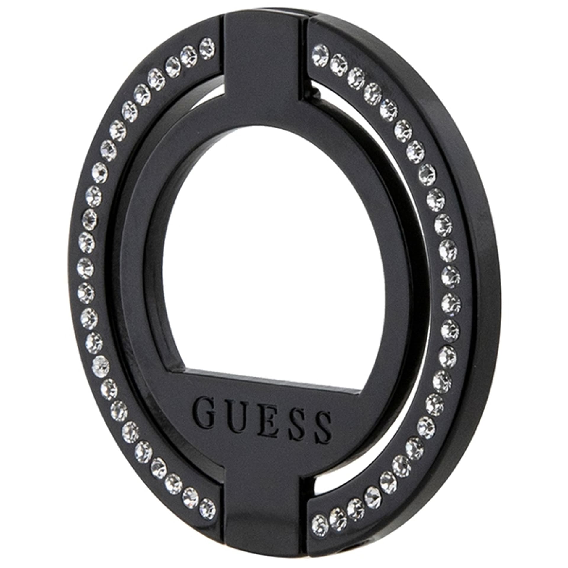 

Guess MagSafe Ring stand GUMRSALDGK czarny/black Rhinestone