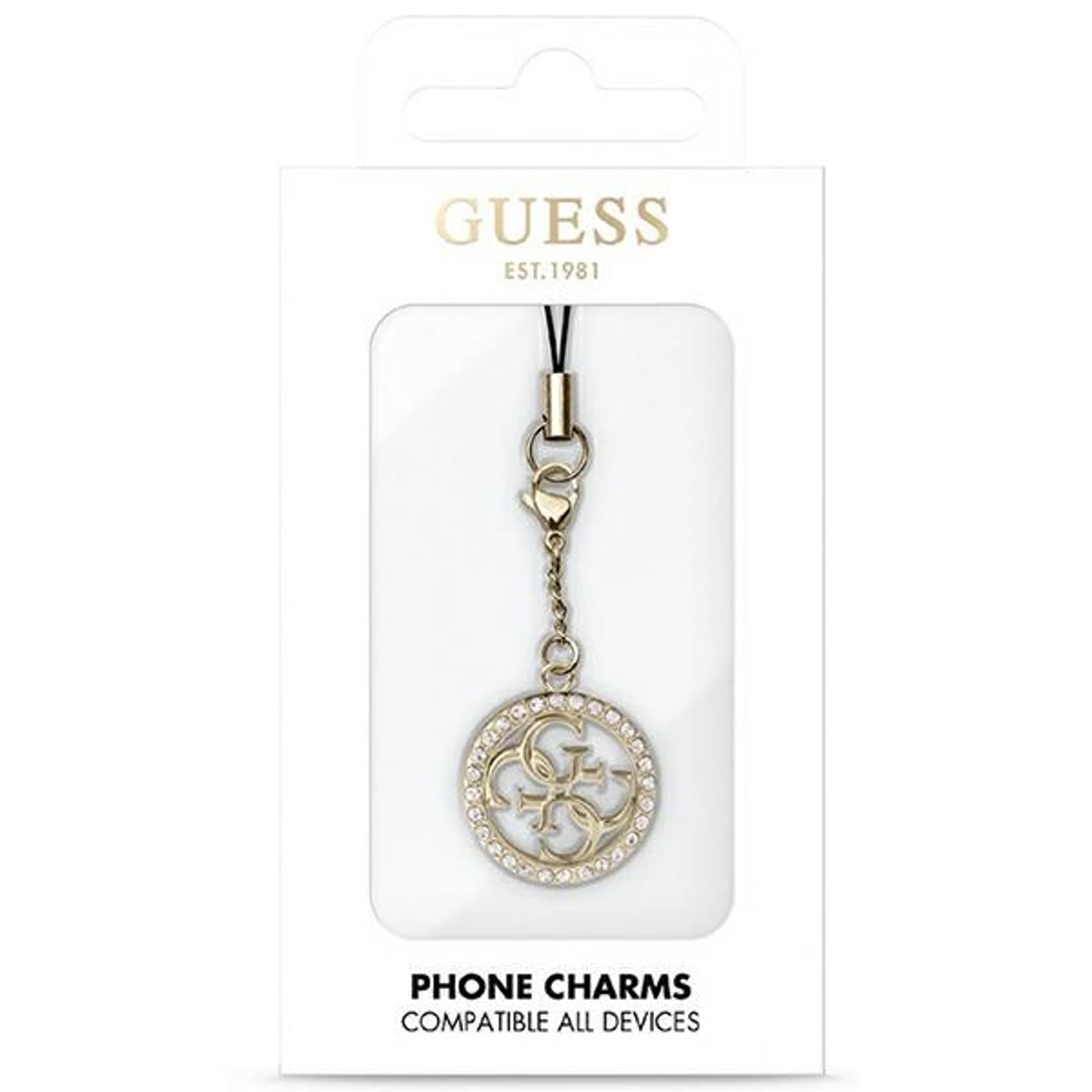 

Guess zawieszka GUCPM4DRD Phone Strap 4G Rhinestone Charm