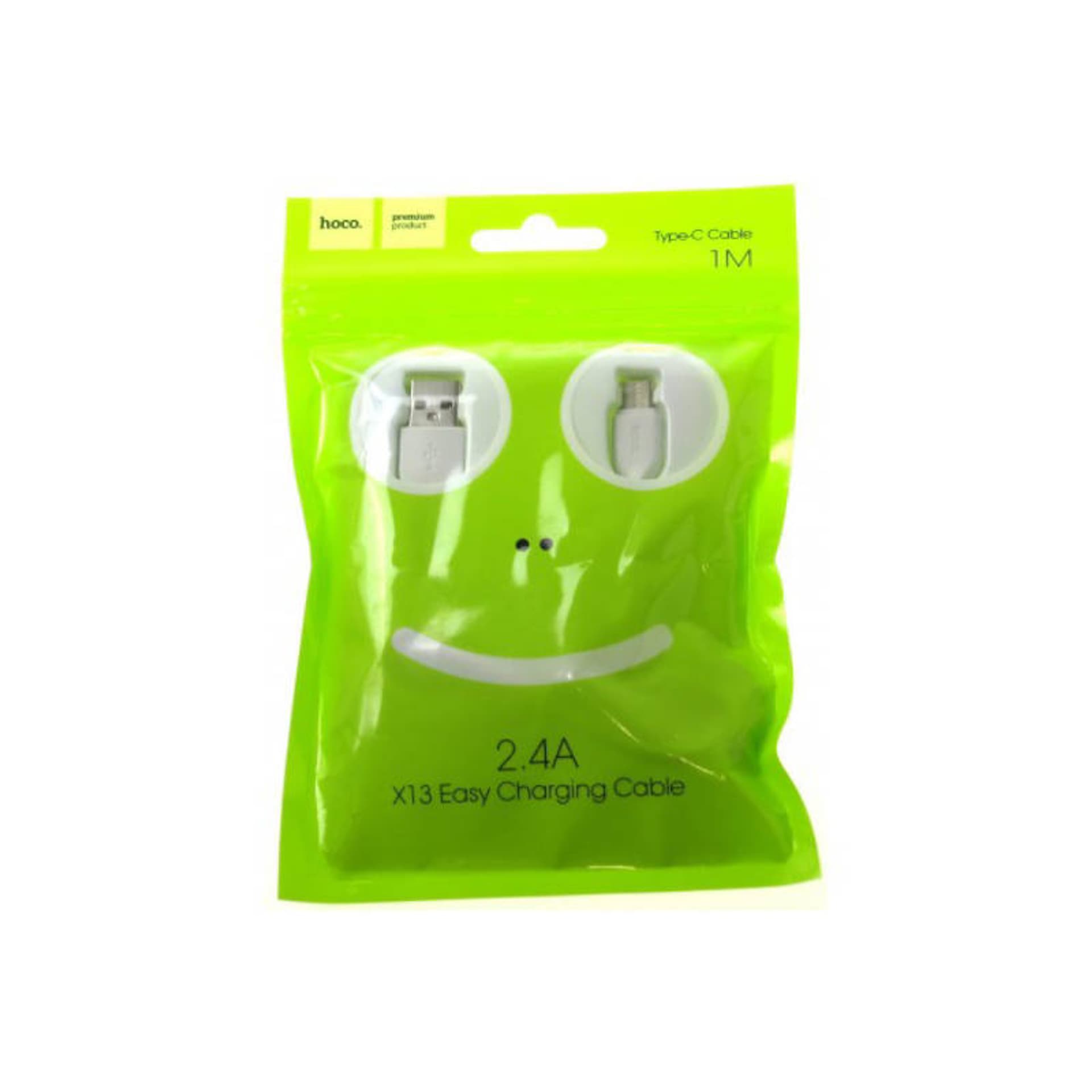 

Kabel 2.4A 1m USB - USB-C Hoco X13 biały