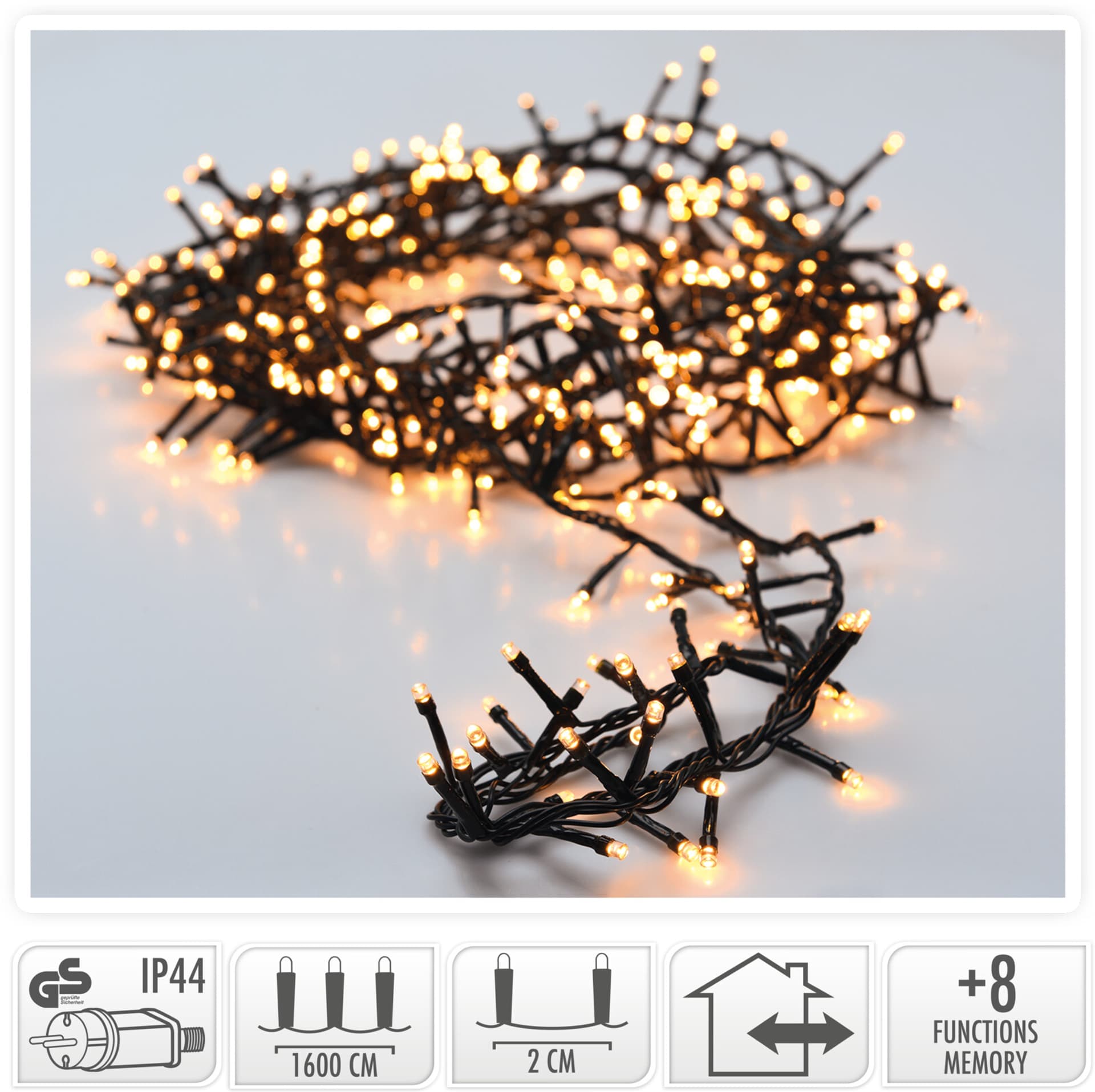 

OŚWIETLENIE LED 800LED 16MTR WW