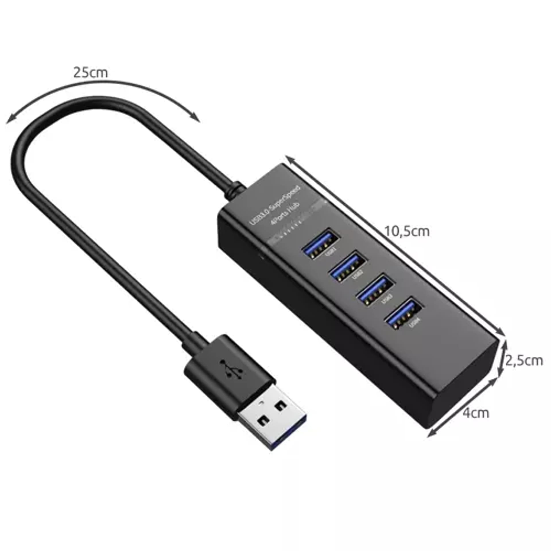 

Hub USB- 4 porty USB 3.0 Izoxis 19157