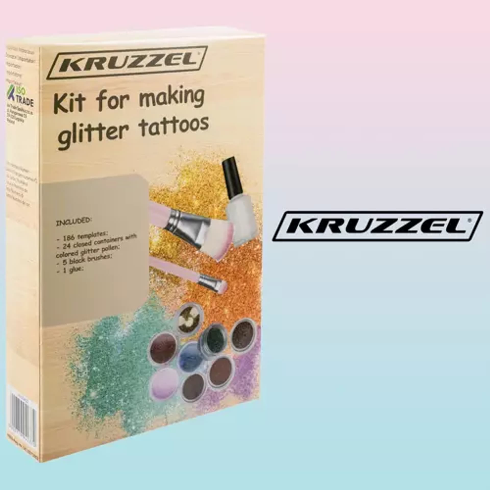 

Zestaw do robienia tatuaży brokatowe Kruzzel 20422