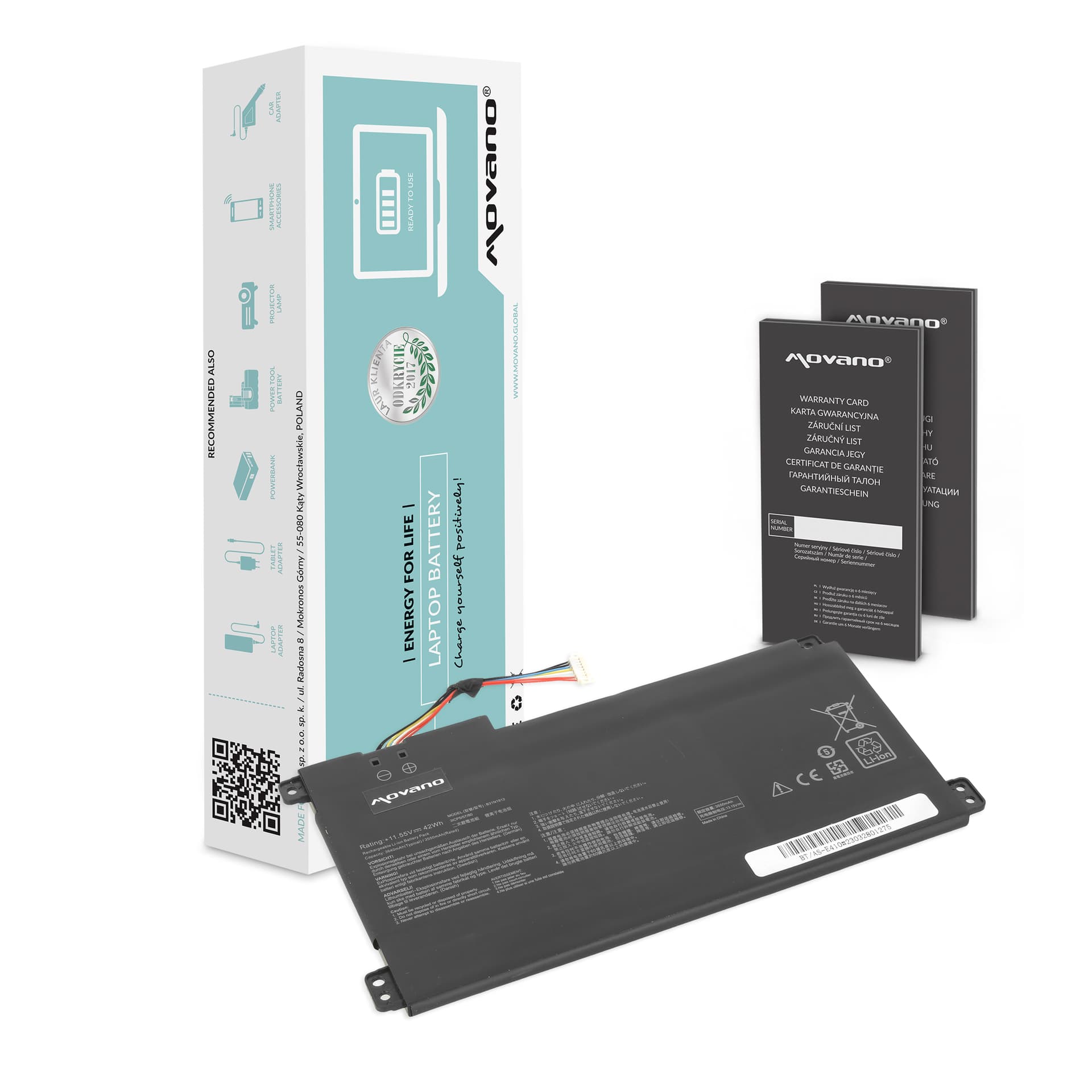 

Bateria Movano do Asus Vivobook 14 E410MA, 14 L410MA