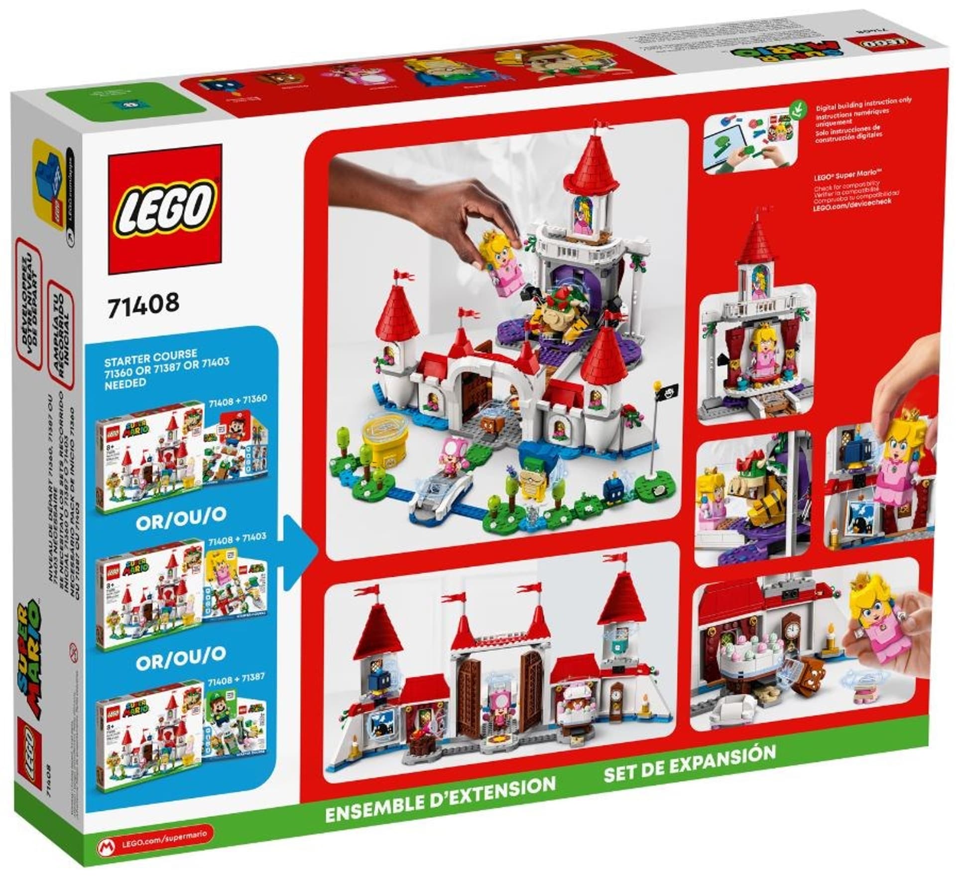 

LEGO Super Mario 71408 Zamek Peach - zestaw rozszerzający