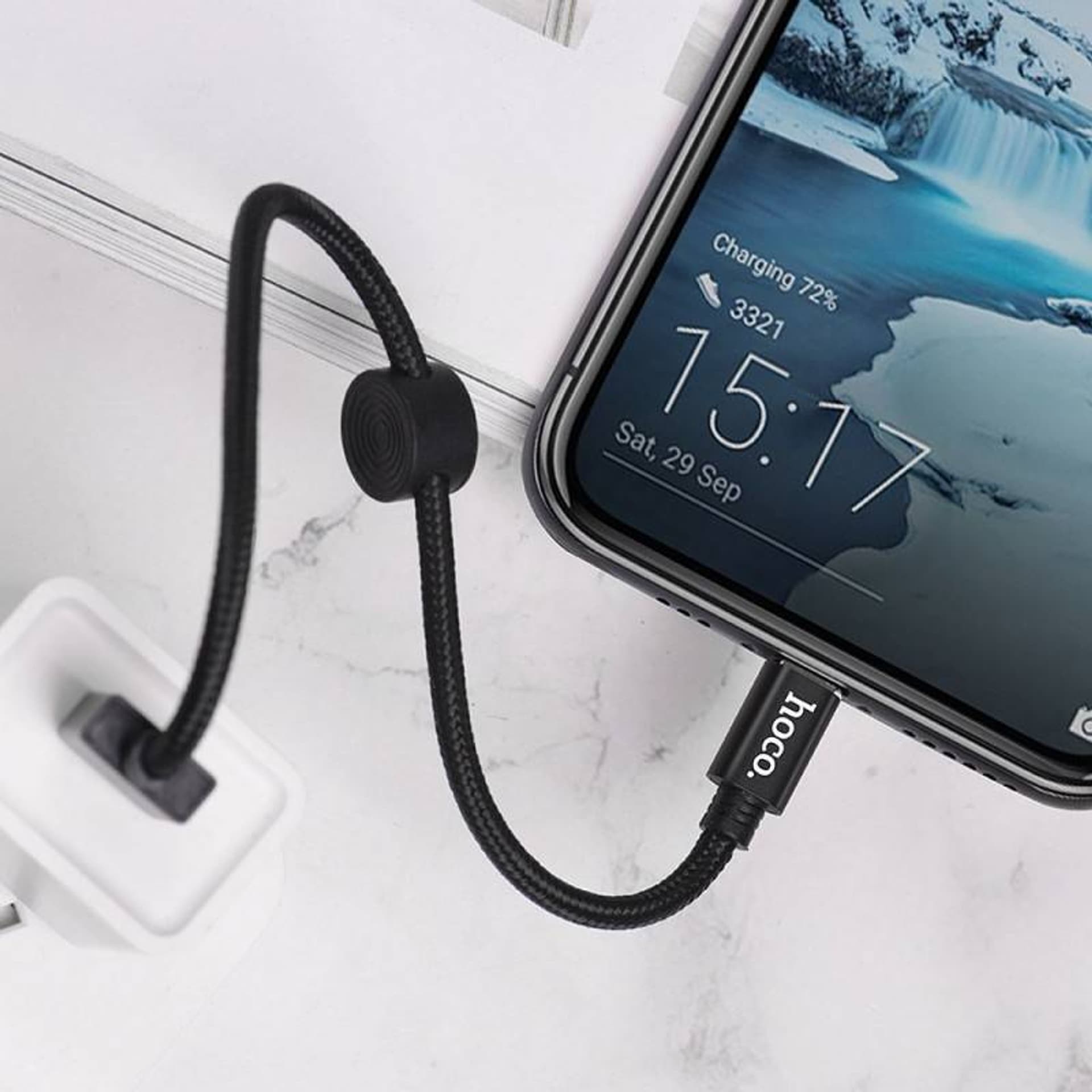 

Kabel 3A 0,25m USB - USB-C Hoco X35 czarny