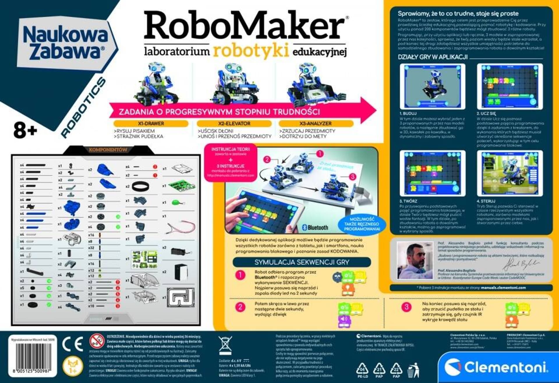 

Zestaw kreatywny Robot interaktywny CLEMENTONI 50098