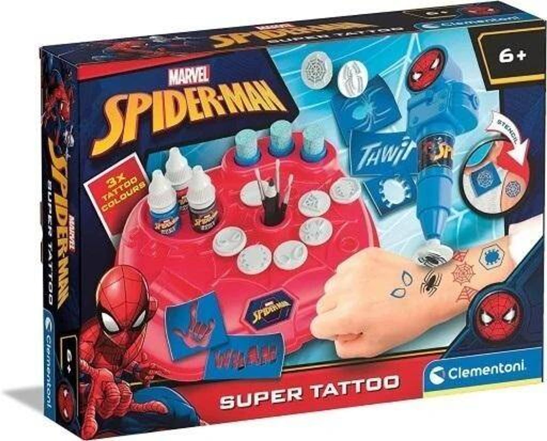 

Zestaw kreatywny super tatuaże Marvel Spider-Man CLEMENTONI 18725 CLM