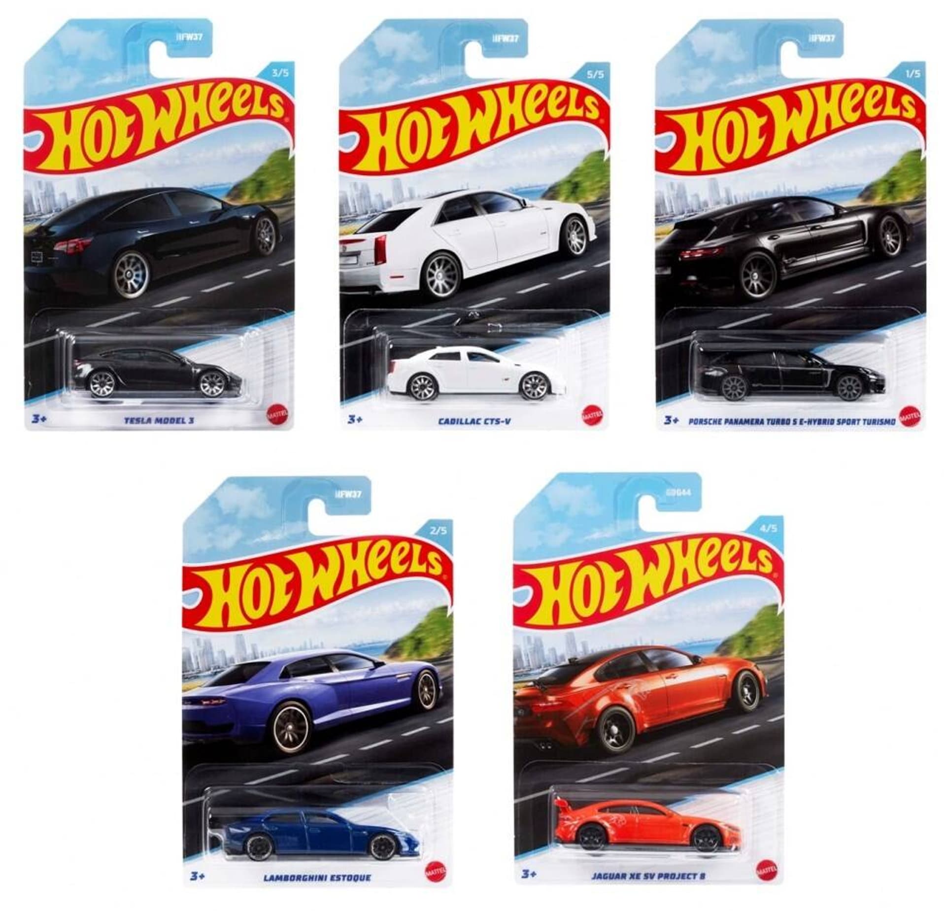 

HW SAMOCHODZIK LUXURY SEDANS AST HFW37 B/C 24 1SZT