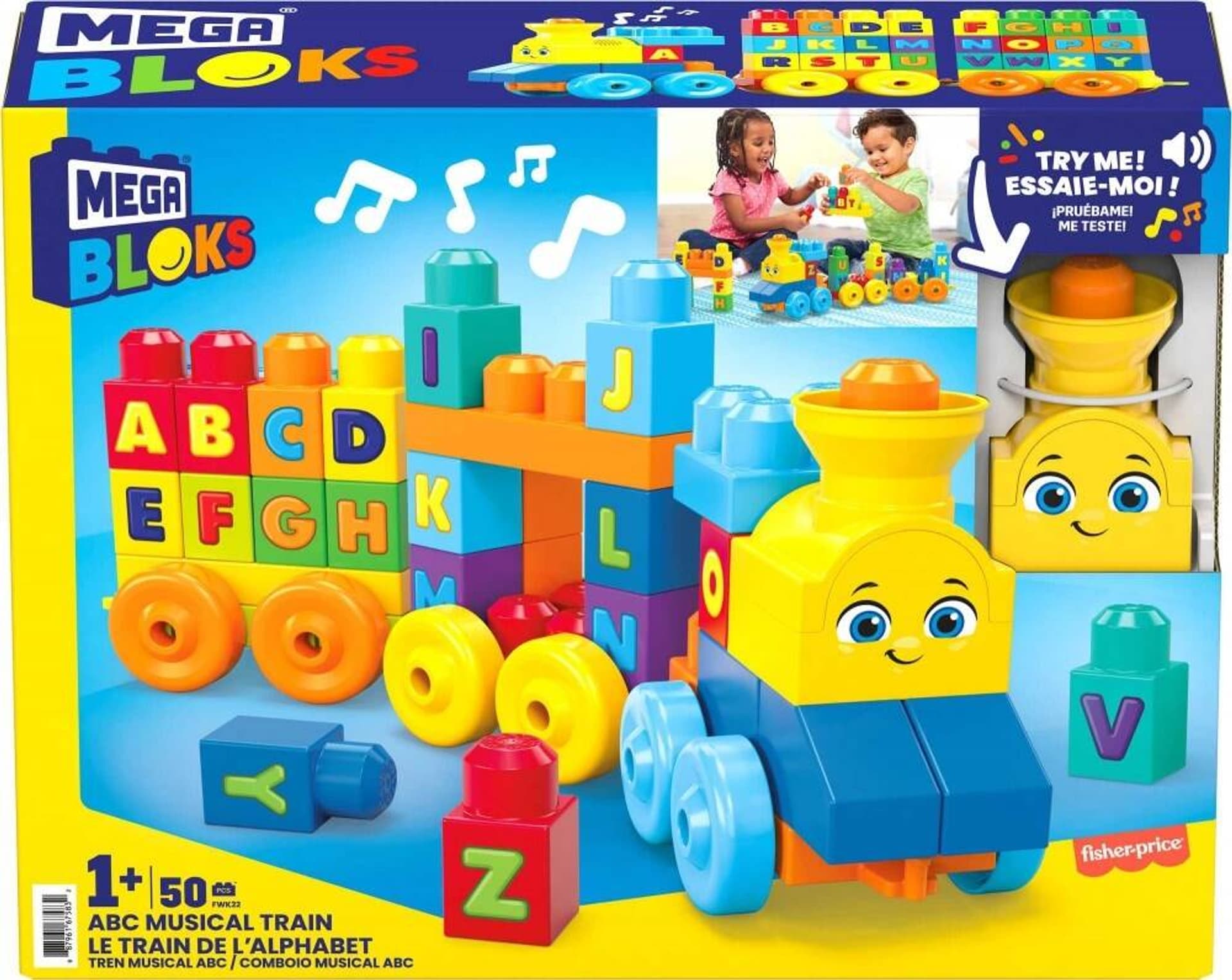 

Mega Bloks Pociąg ABC z dźwiękiem