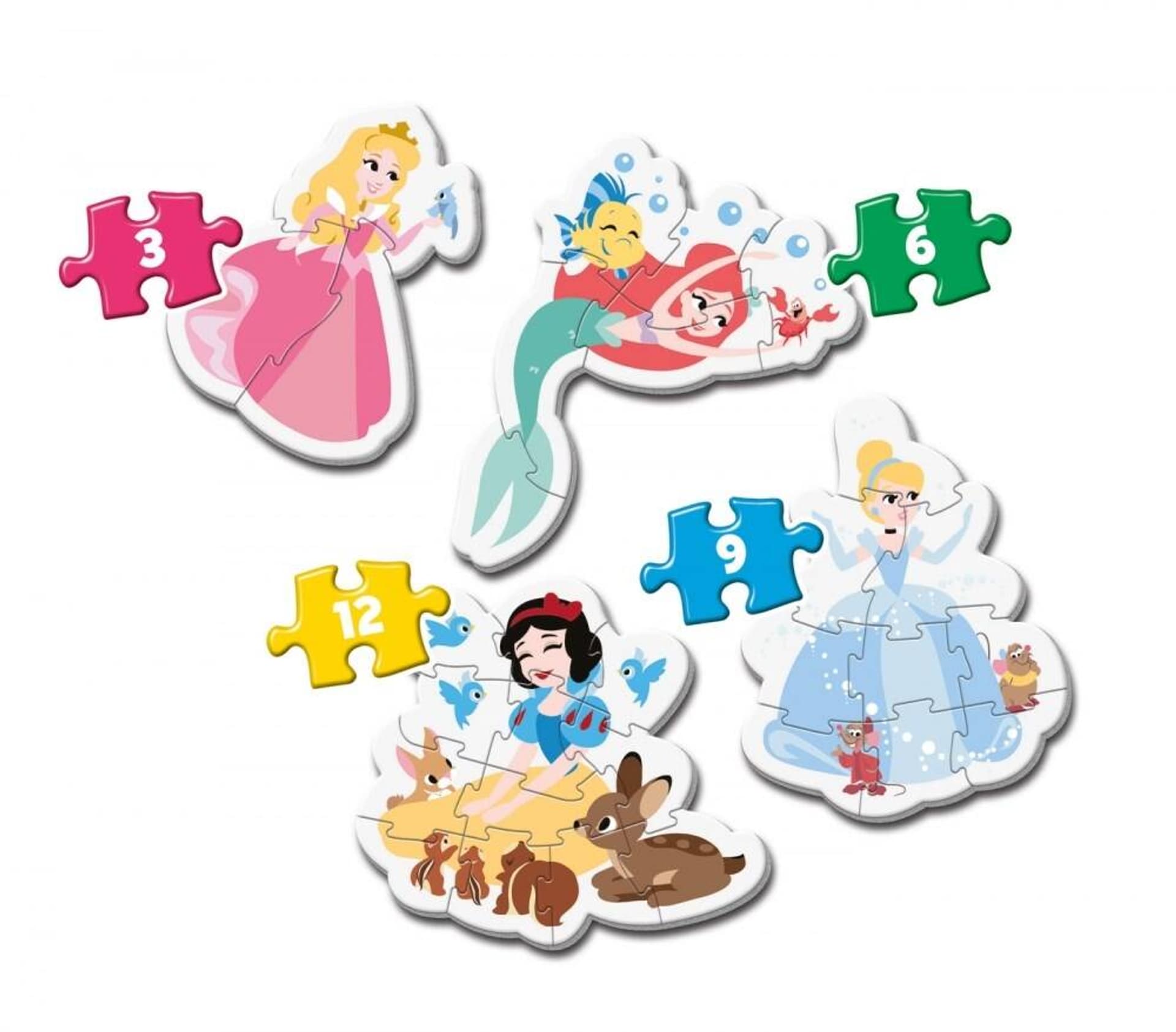 

Puzzle Moje Pierwsze 44 elementy Princess CLEMENTONI 20812
