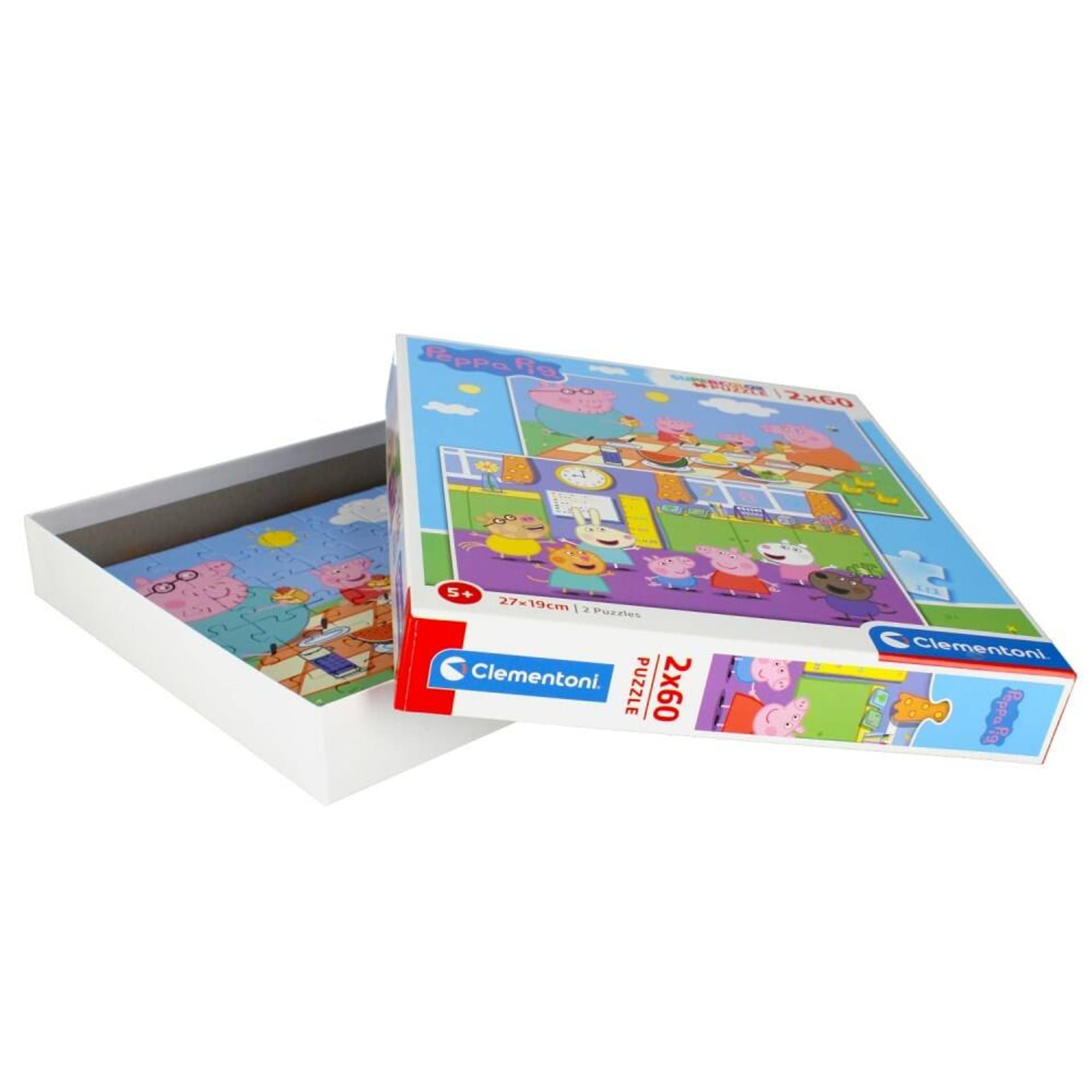 

Puzzle 2x60 elementów CLM 24793 Peppa PUD CLEMENTONI 24793 CLM