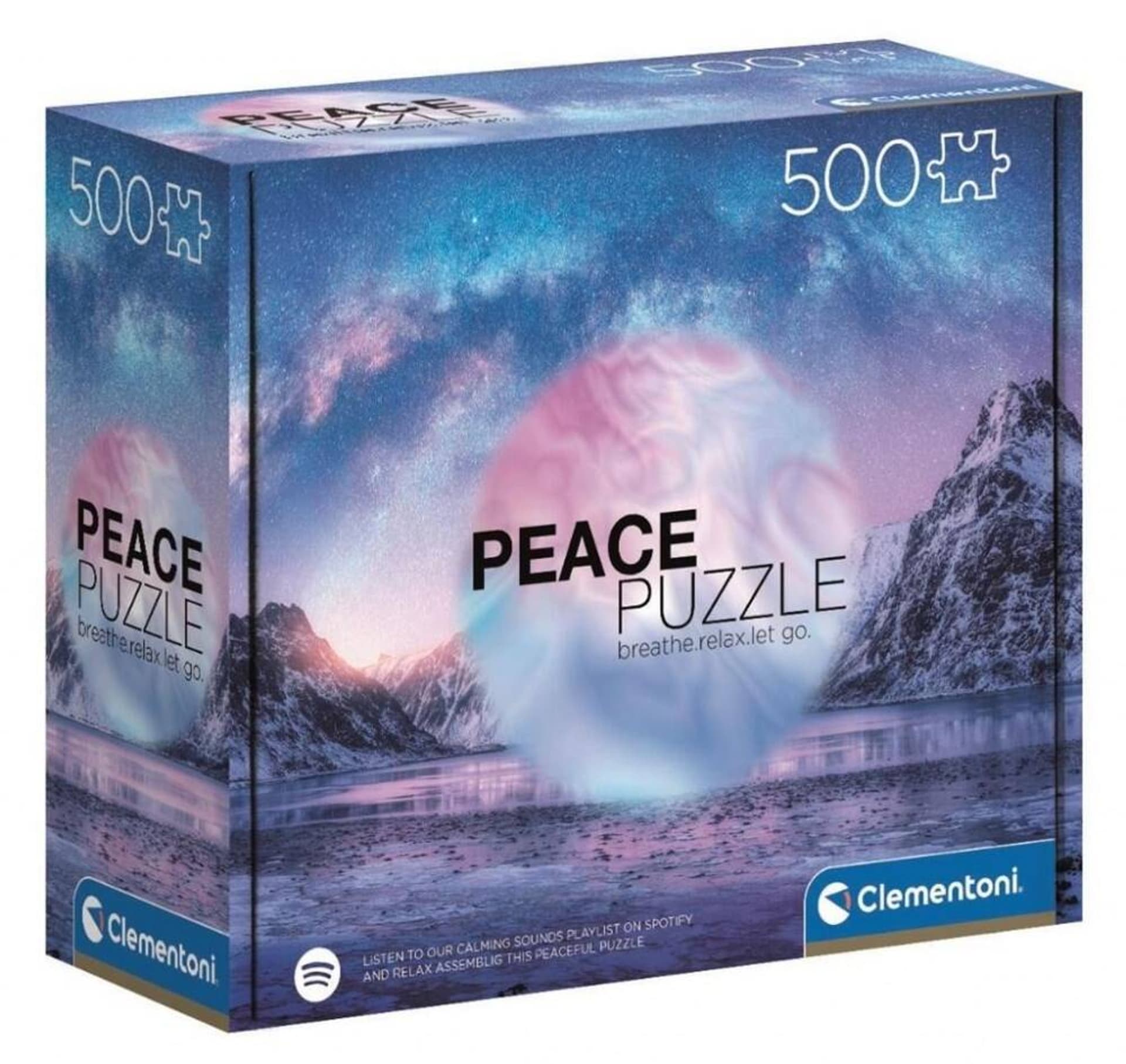 

Puzzle 500 elementów HQC Peace Light Blue CLEMENTONI 35116