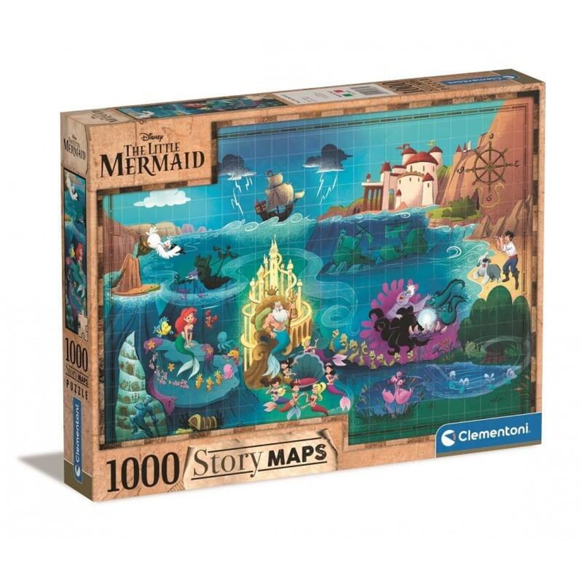 

Puzzle 1000 elementów Maps Mała Syrenka CLEMENTONI 39664
