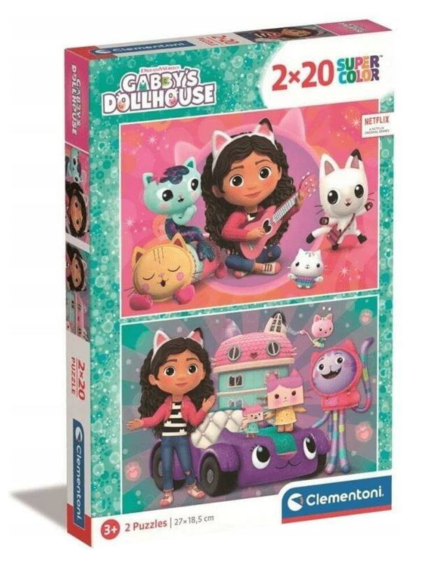 

Puzzle 2x20 elementów Gabys Dollhouse CLEMENTONI 24802 CLM