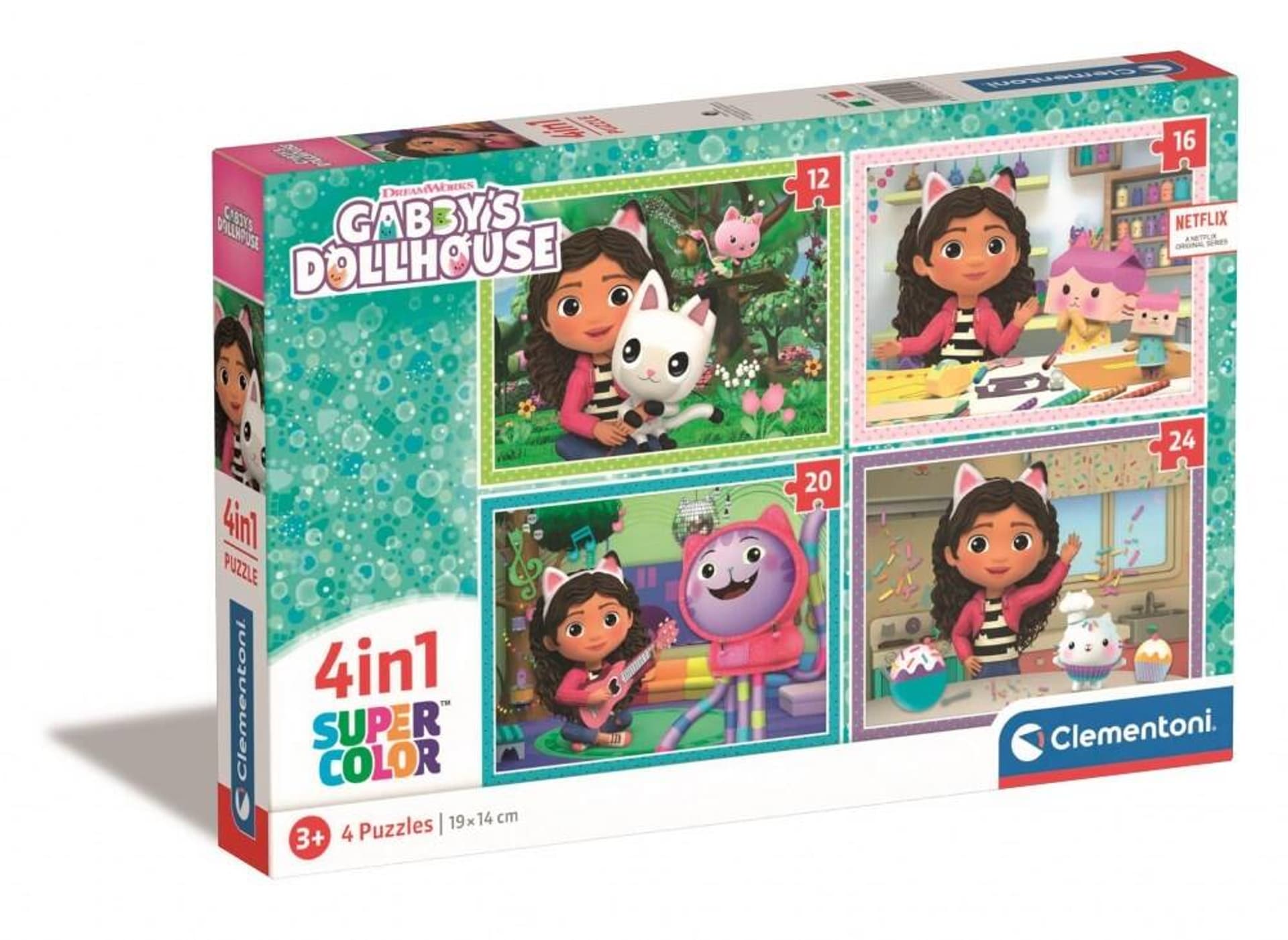 

Puzzle 4w1 Gabys Dollhouse CLEMENTONI 21524 CLM