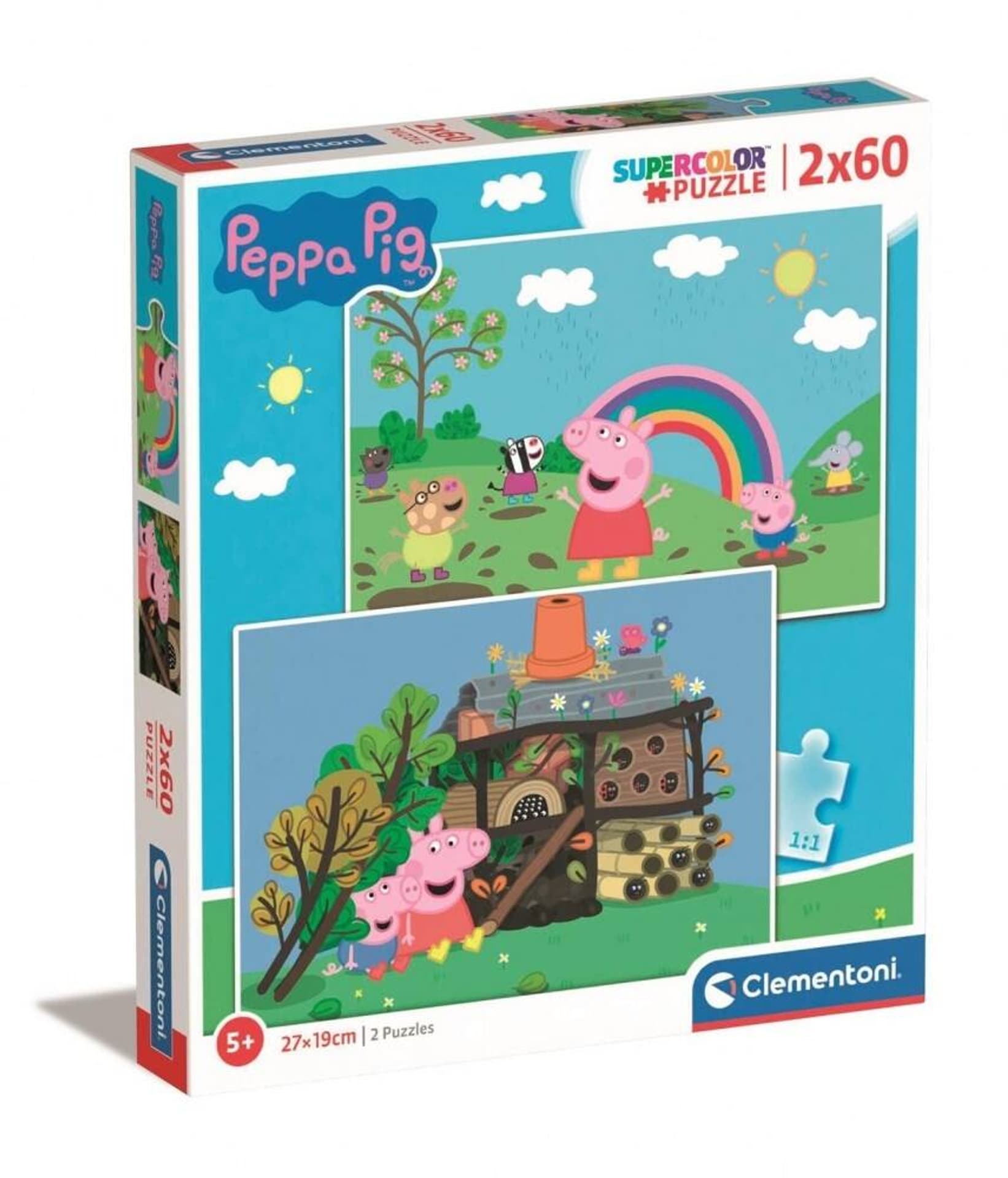 

Puzzle 2x60 elementów Peppa Pig CLEMENTONI 21622 CLM