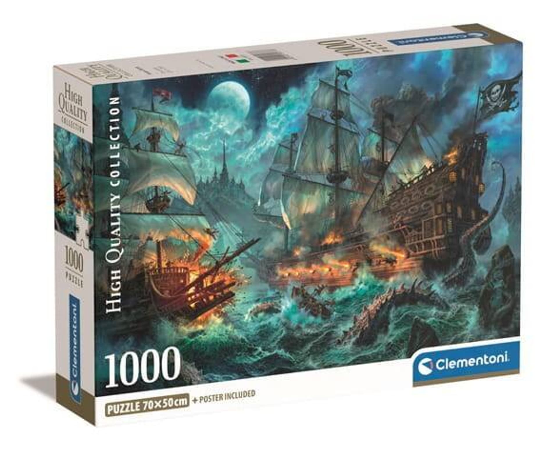 

Puzzle 1000 elementów Pirates Battle CLEMENTONI 39777