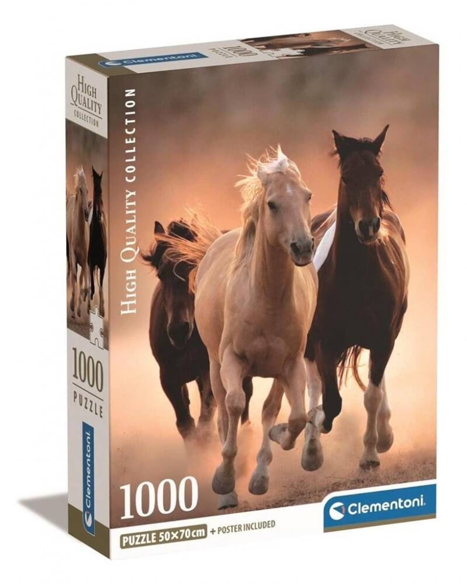 

Puzzle 1000el Running horses PUD CLEMENTONI 39771 CLM