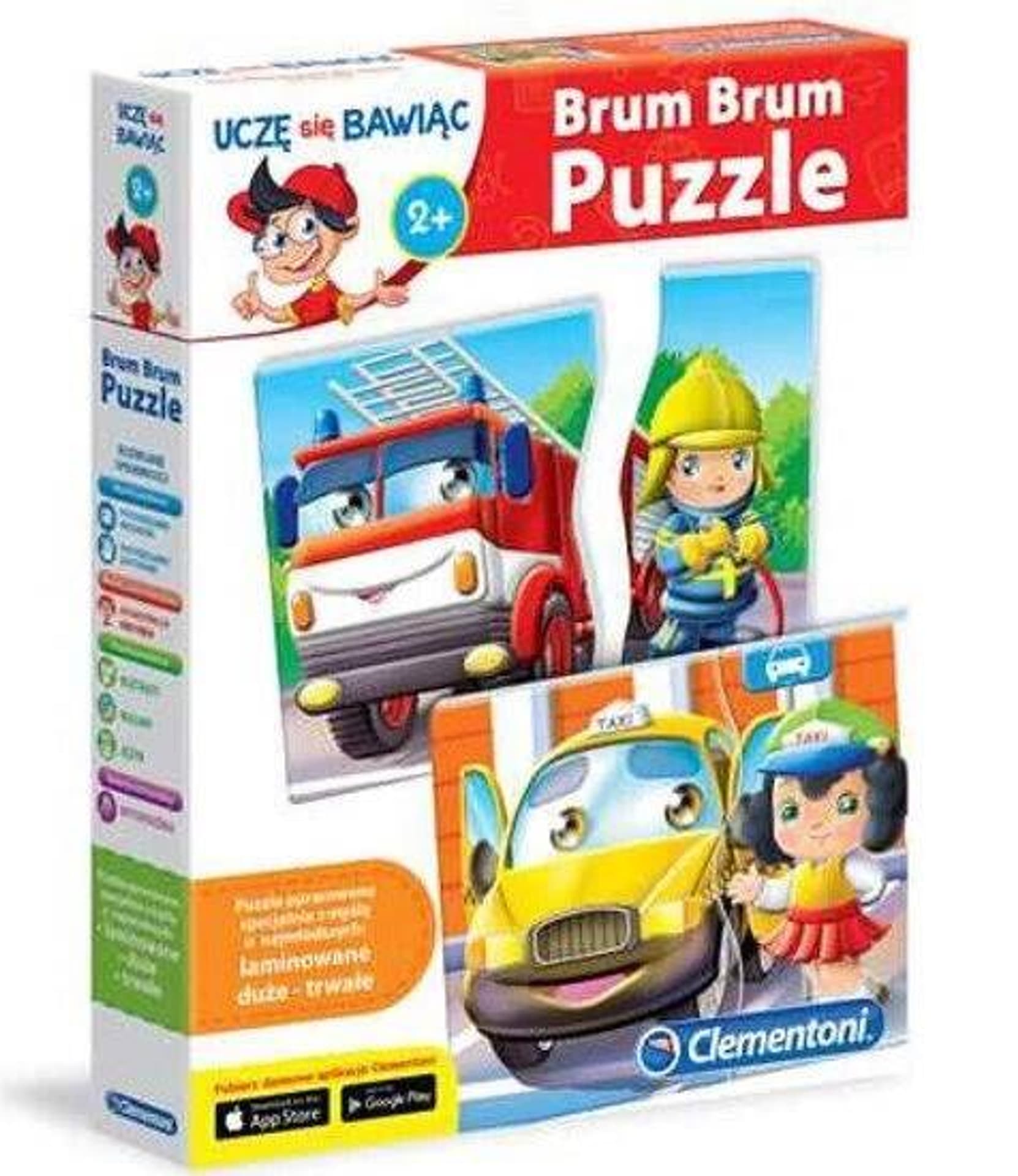 

Puzzle edukacyjne Pojazdy i zawody PUD CLEMENTONI 50765 CLM