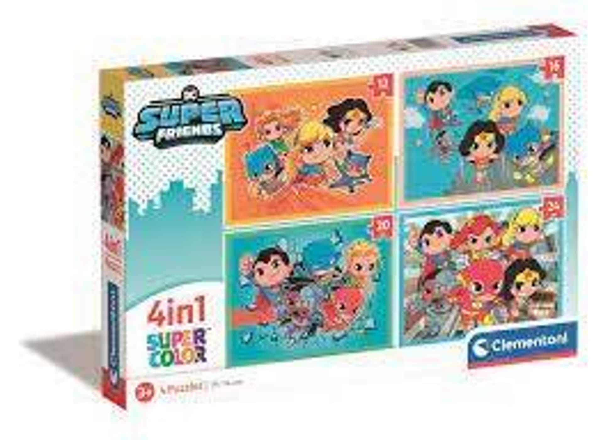 

Puzzle 4w1 Superfriend CLEMENTONI 21520